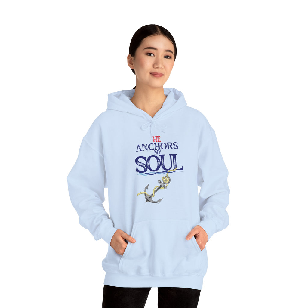 Anchor of My Soul Hoodie - Nautical Anchor & Rope Graphic Sweatshirt