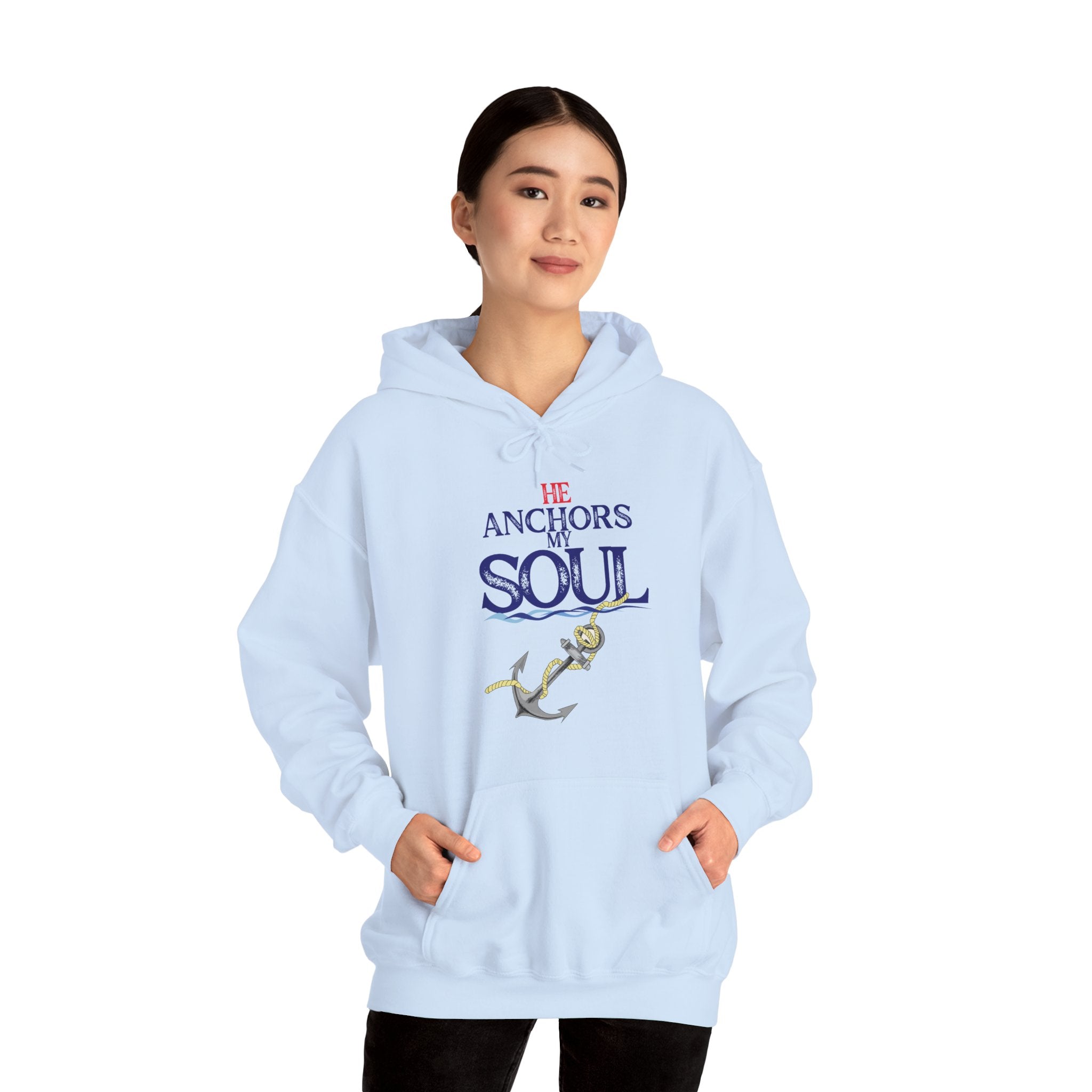 Anchor of My Soul Hoodie - Nautical Anchor & Rope Graphic Sweatshirt