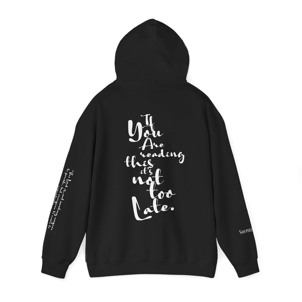 Jesus Saves Hoodie — Christian Inspirational  (“You are reading this, it’s not too late”)