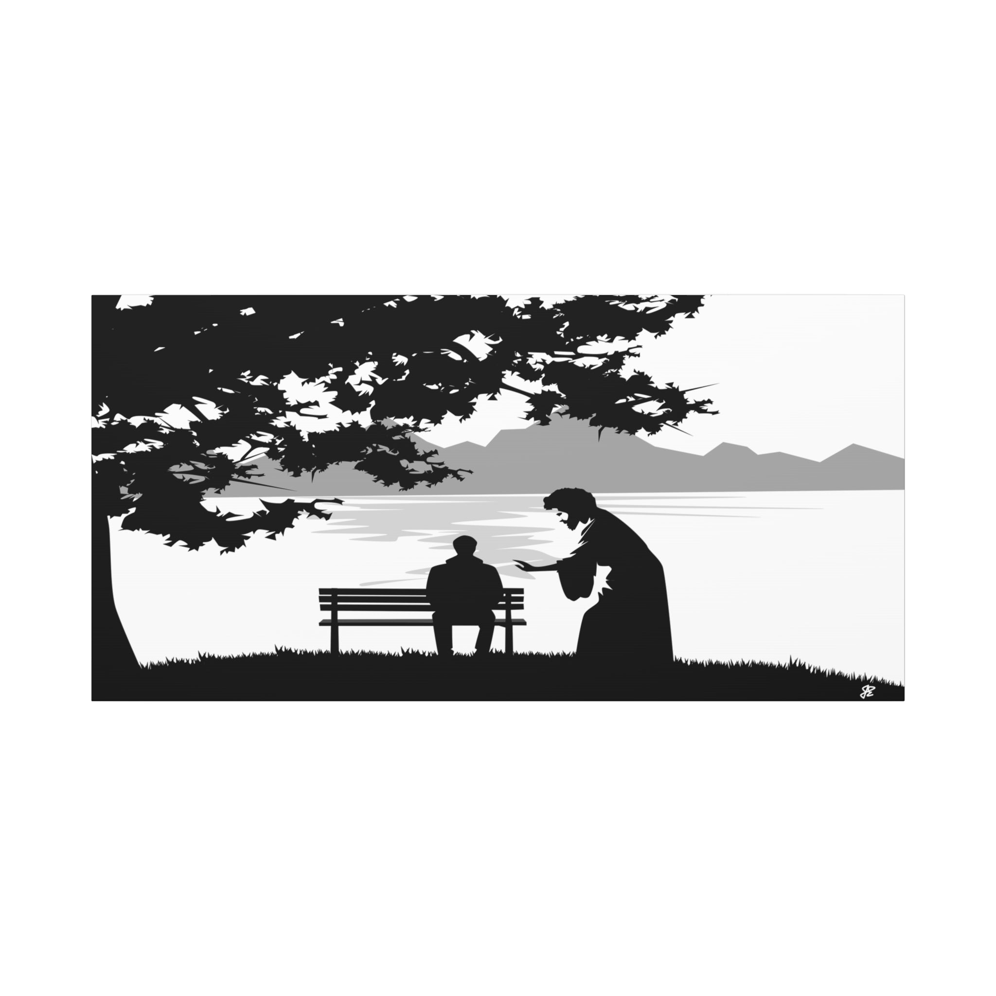 "Alone But Not Alone" Matte Canvas Wall Art — Stretched 1.25"