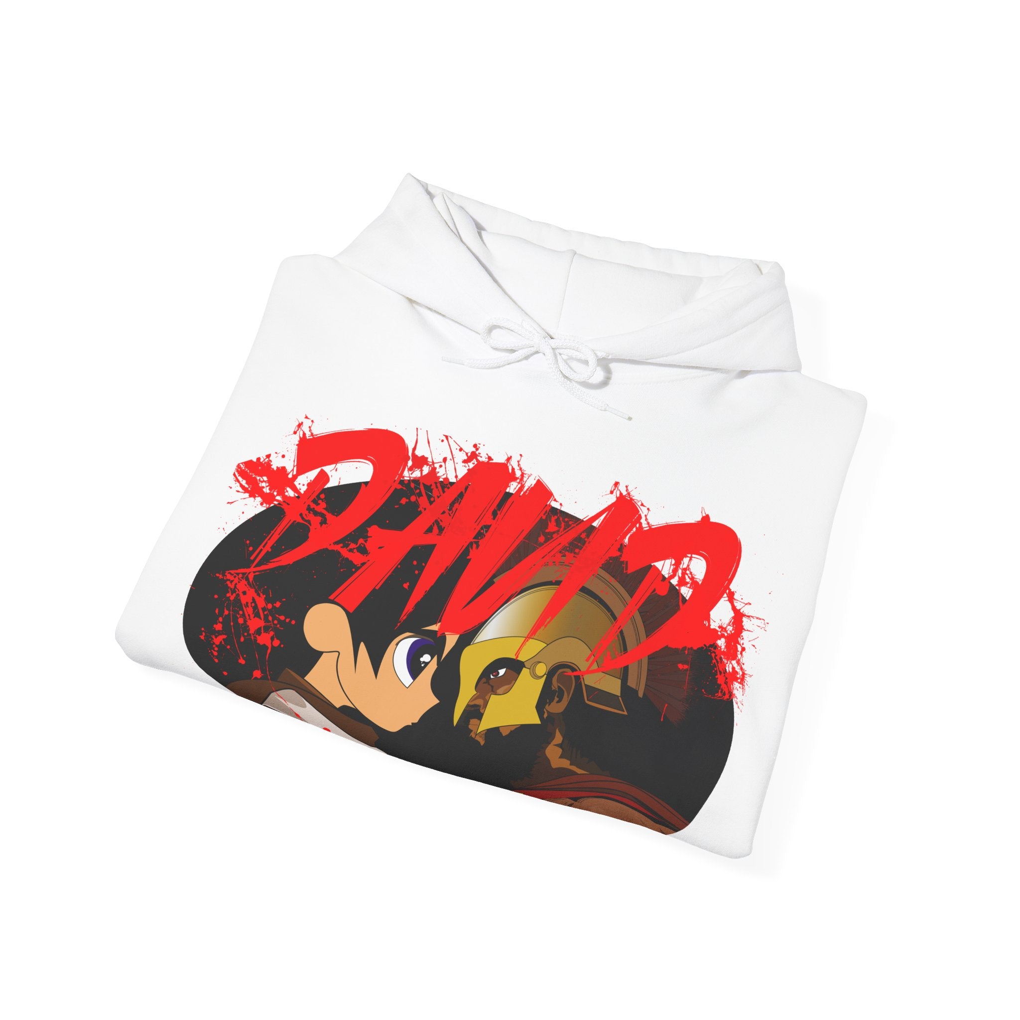 Against Goliath Graphic Hoodie — 'DAVID' Anime-Style Illustration