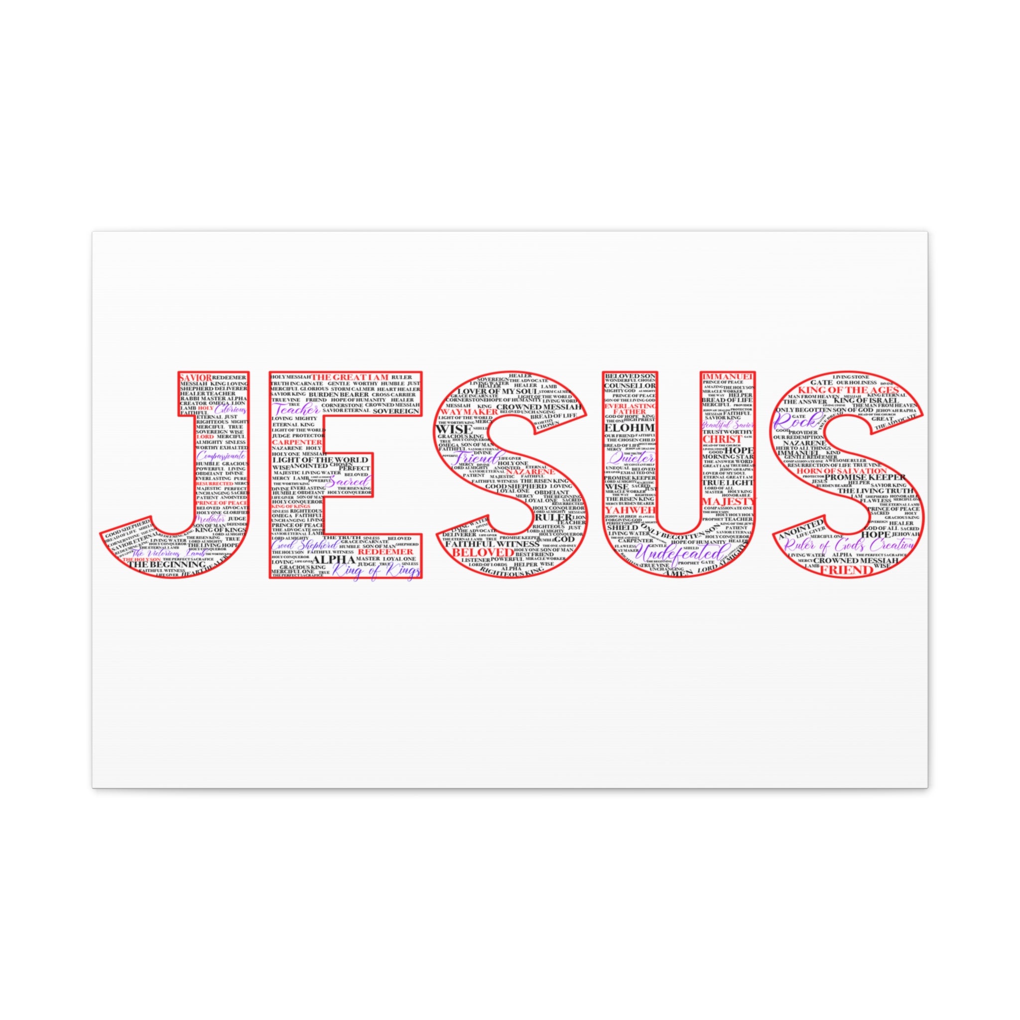 Jesus Canvas Print — Inspirational Christian Wall Art