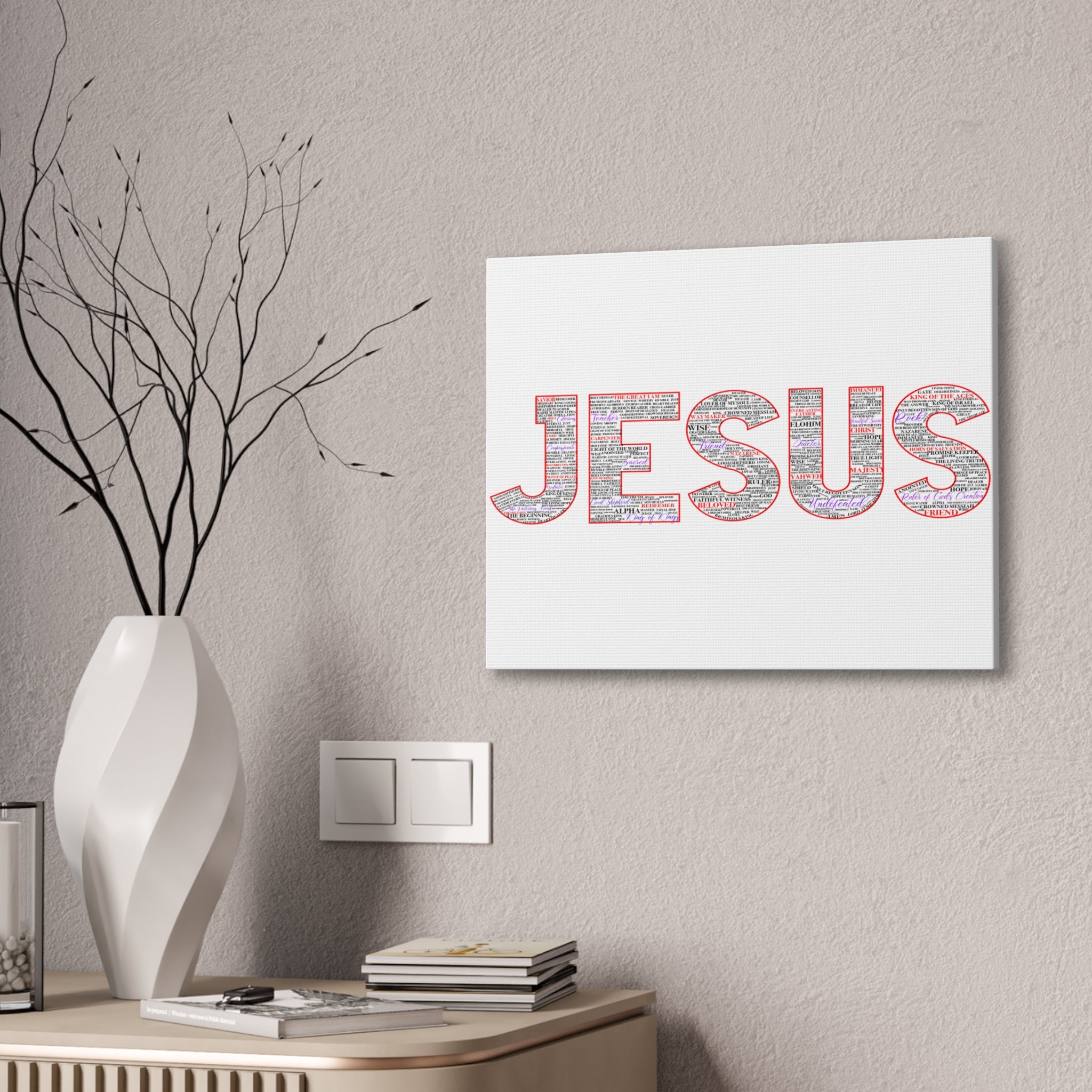 Jesus Canvas Print — Inspirational Christian Wall Art