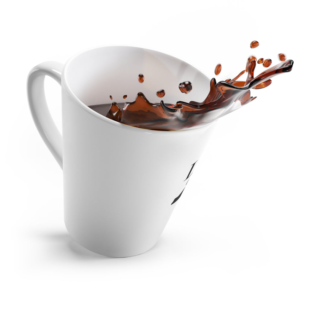 Lion of Judah Latte Mug — Black Silhouette Coffee Cup