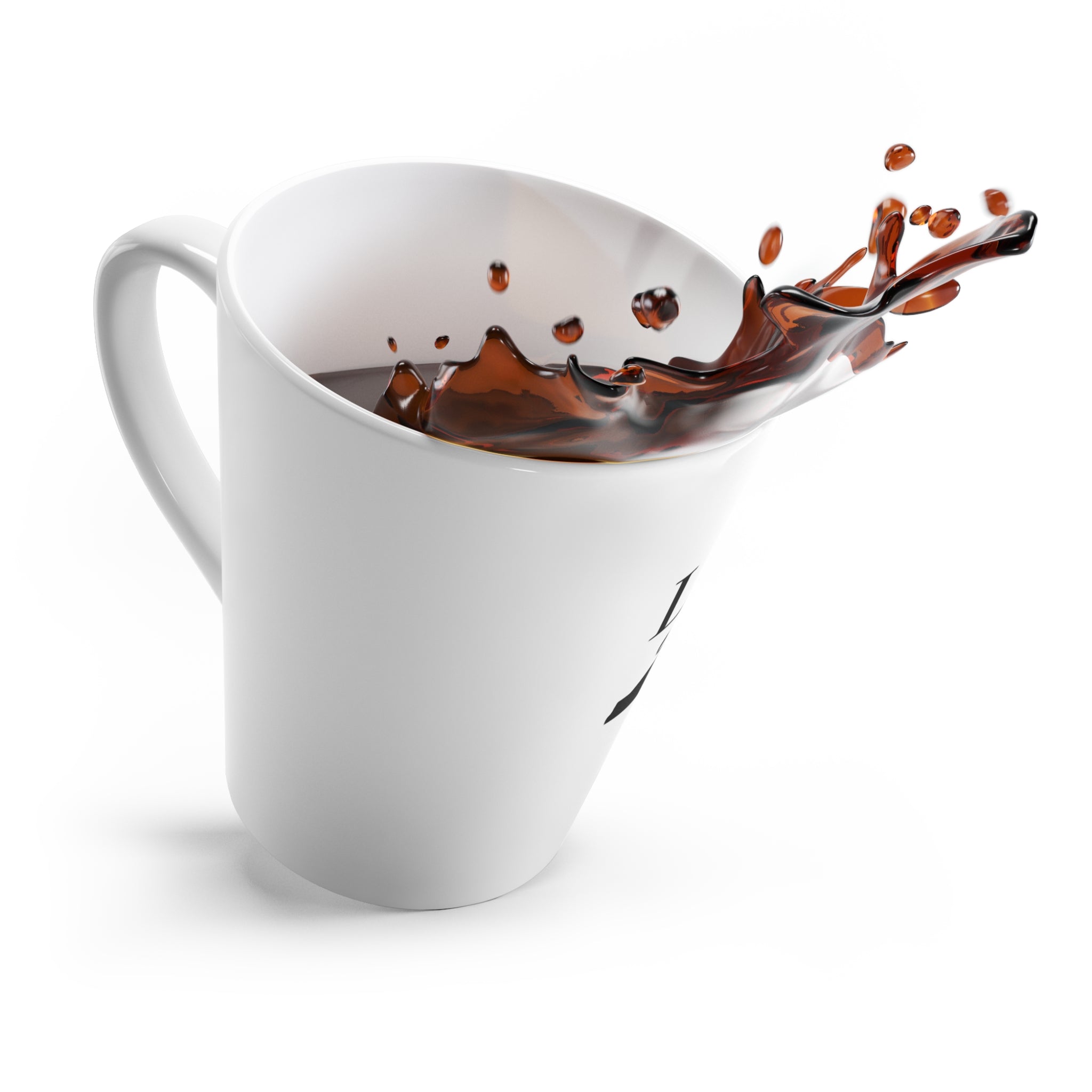 Lion of Judah Latte Mug — Black Silhouette Coffee Cup