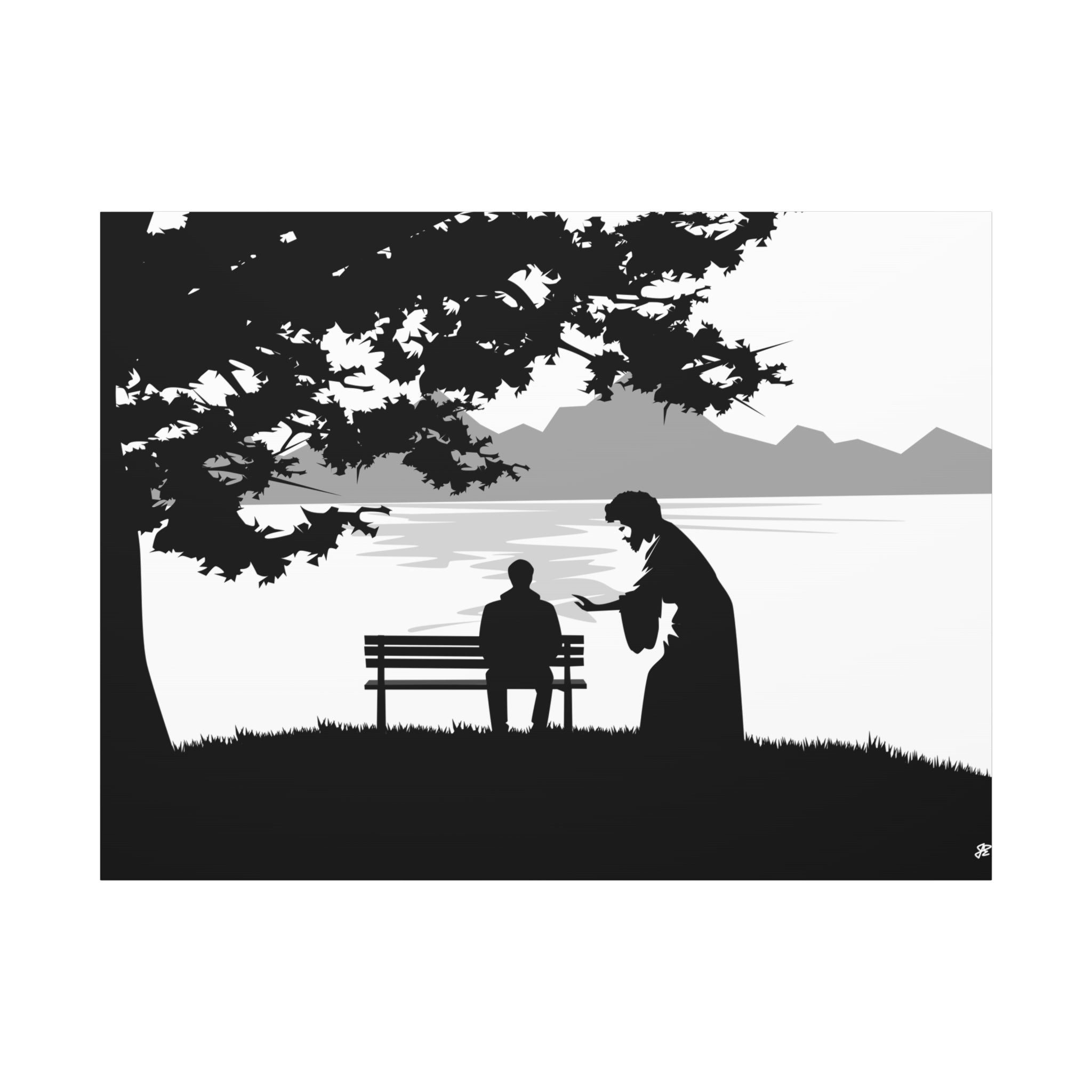"Alone But Not Alone" Matte Canvas Wall Art — Stretched 1.25"