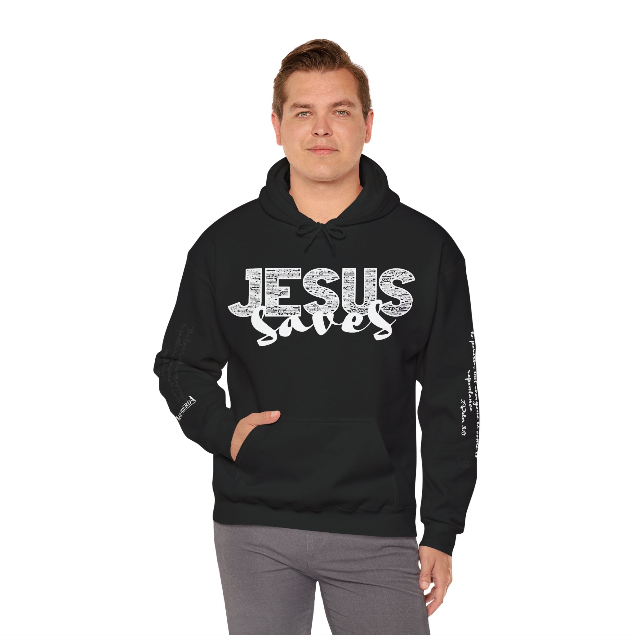 Jesus Saves Hoodie — Christian Inspirational  (“You are reading this, it’s not too late”)