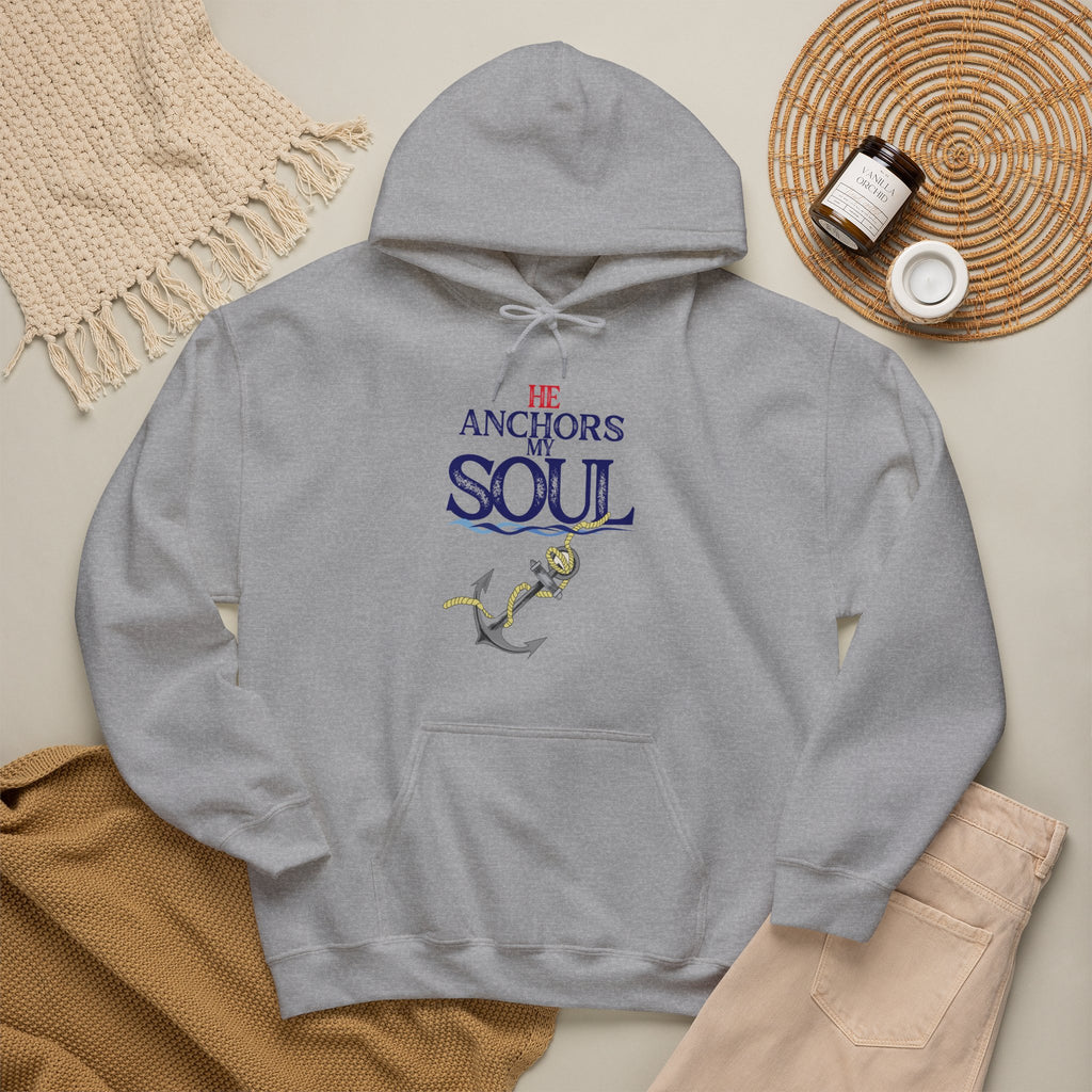 Anchor of My Soul Hoodie - Nautical Anchor & Rope Graphic Sweatshirt