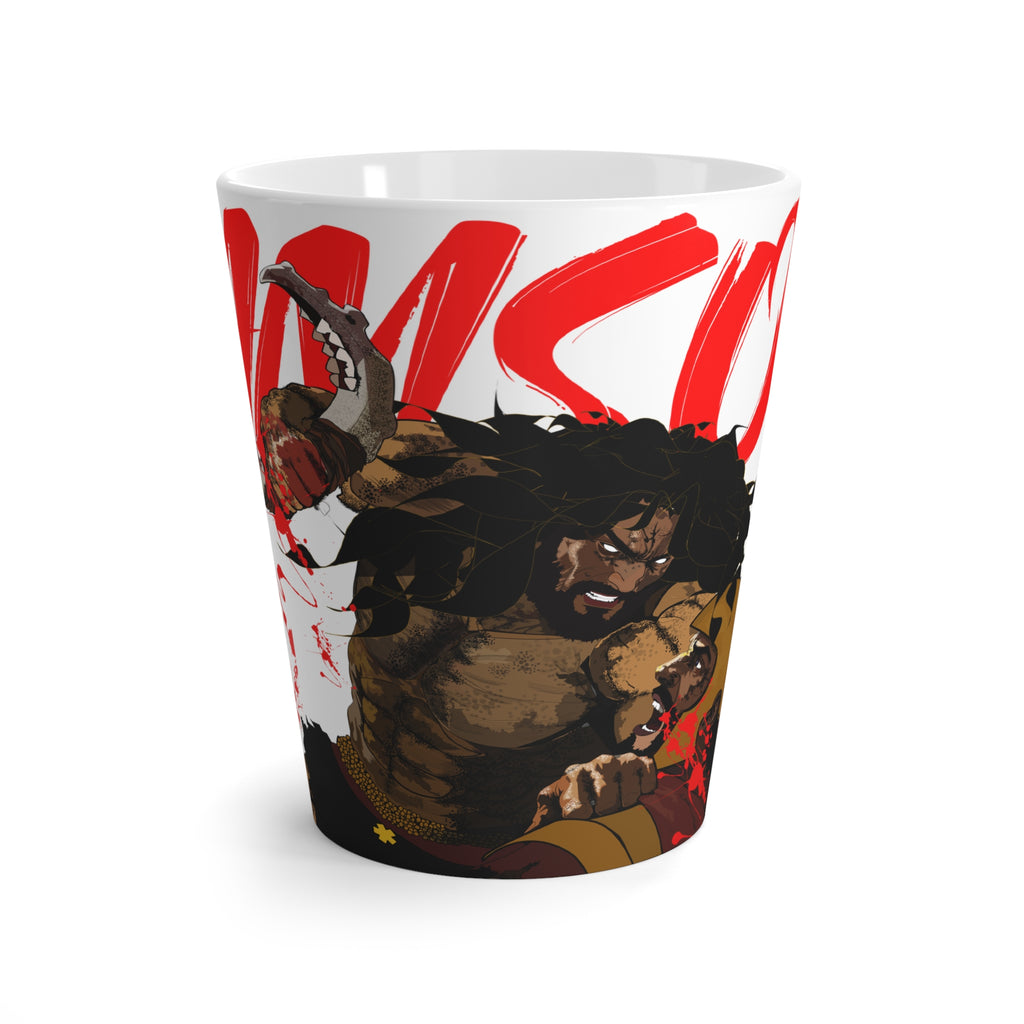 Latte Mug - Savage Viking Warrior Illustration Coffee Cup