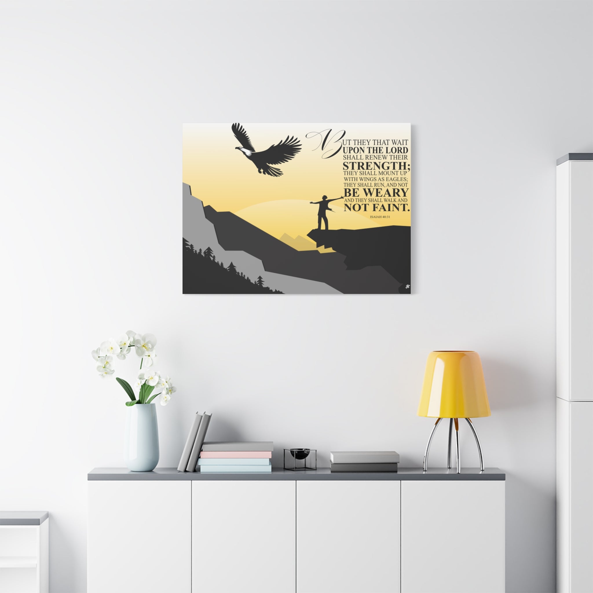 Isaiah 40:31 Canvas — Inspirational Christian Wall Art