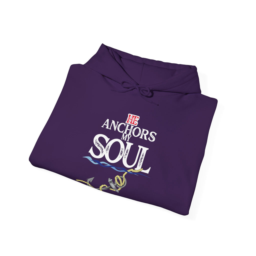 Anchor of My Soul Hoodie - Nautical Anchor & Rope Graphic Sweatshirt