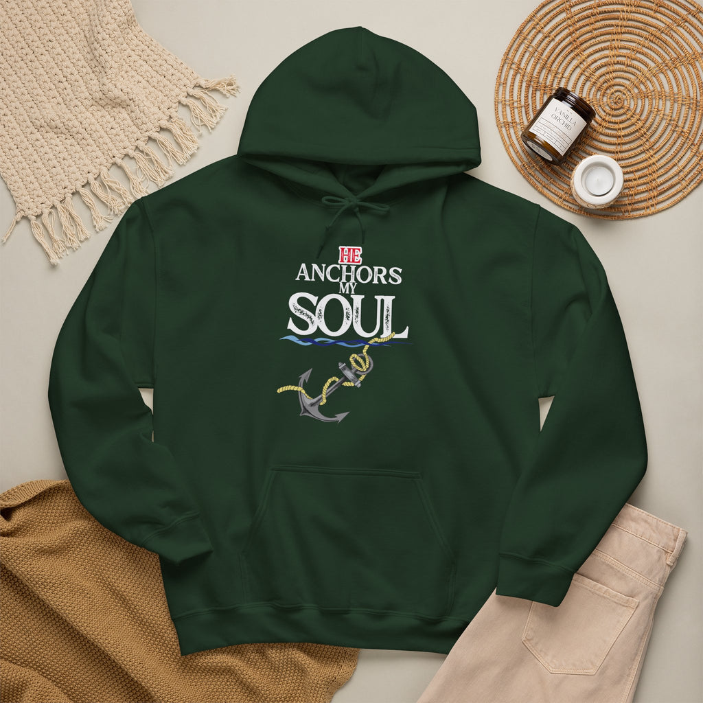Anchor of My Soul Hoodie - Nautical Anchor & Rope Graphic Sweatshirt