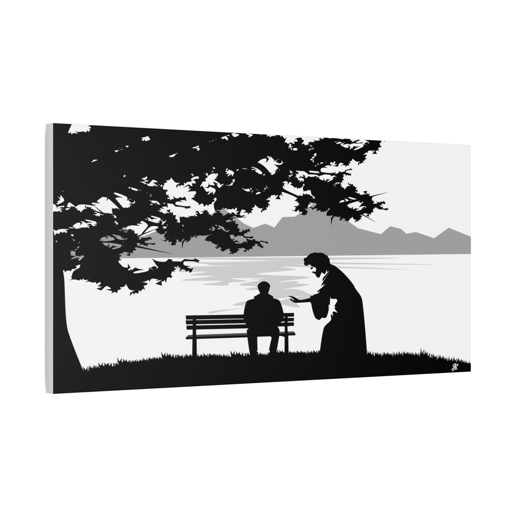 "Alone But Not Alone" Matte Canvas Wall Art — Stretched 1.25"