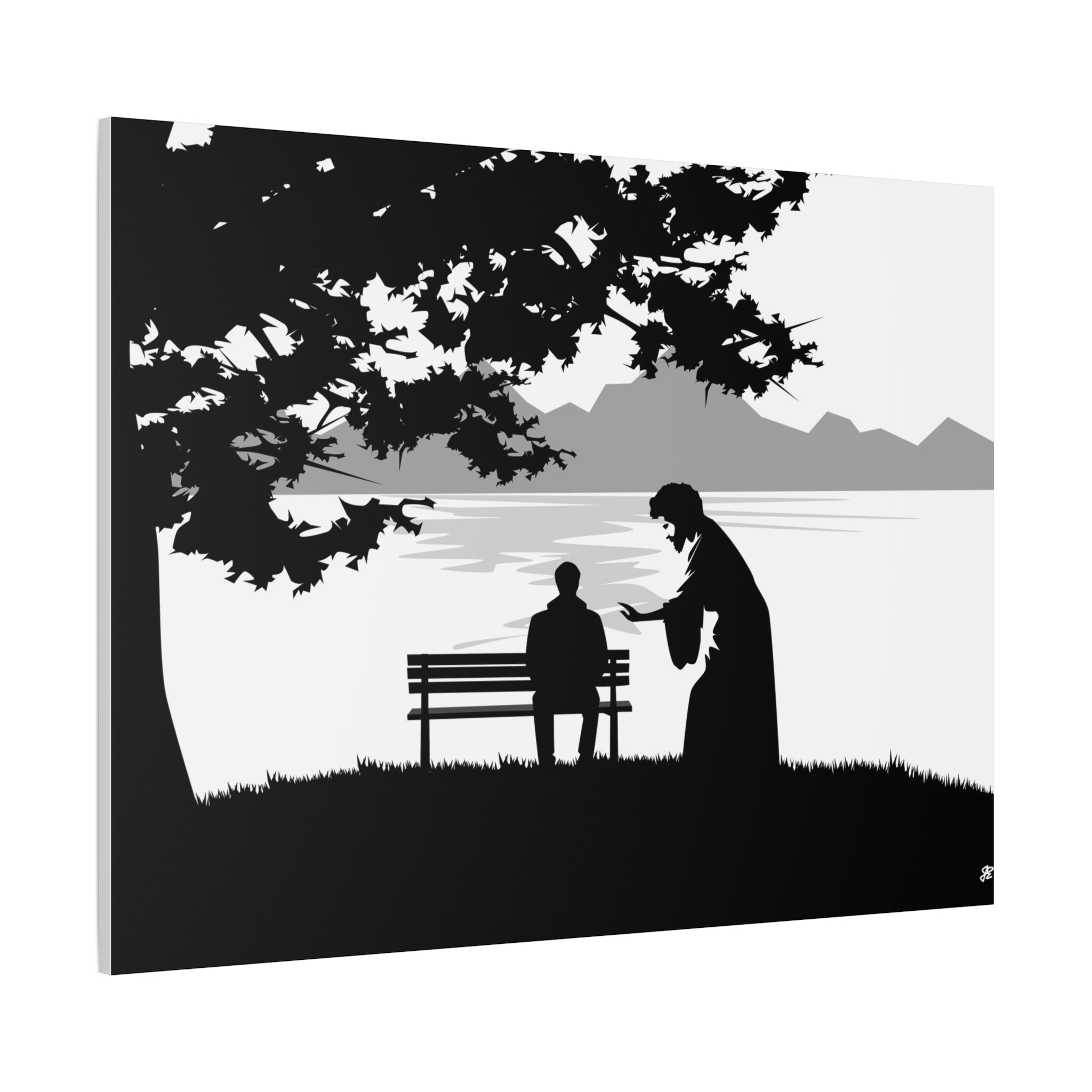 "Alone But Not Alone" Matte Canvas Wall Art — Stretched 1.25"