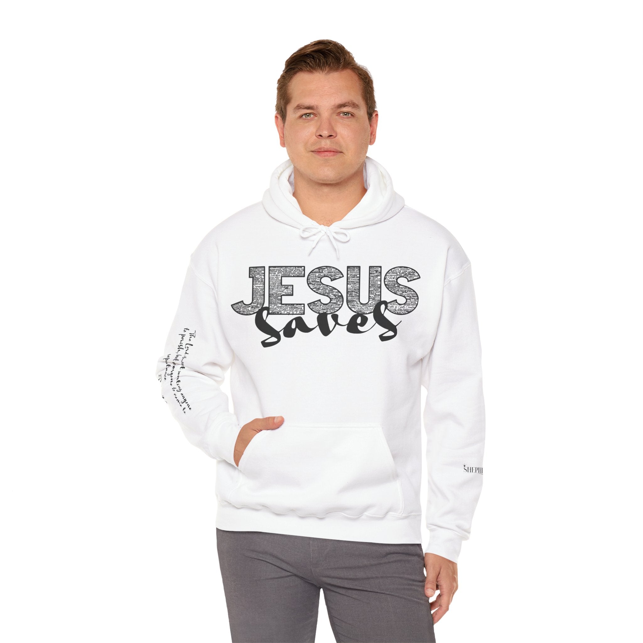 Jesus Saves Hoodie — Christian Inspirational  (“You are reading this, it’s not too late”)