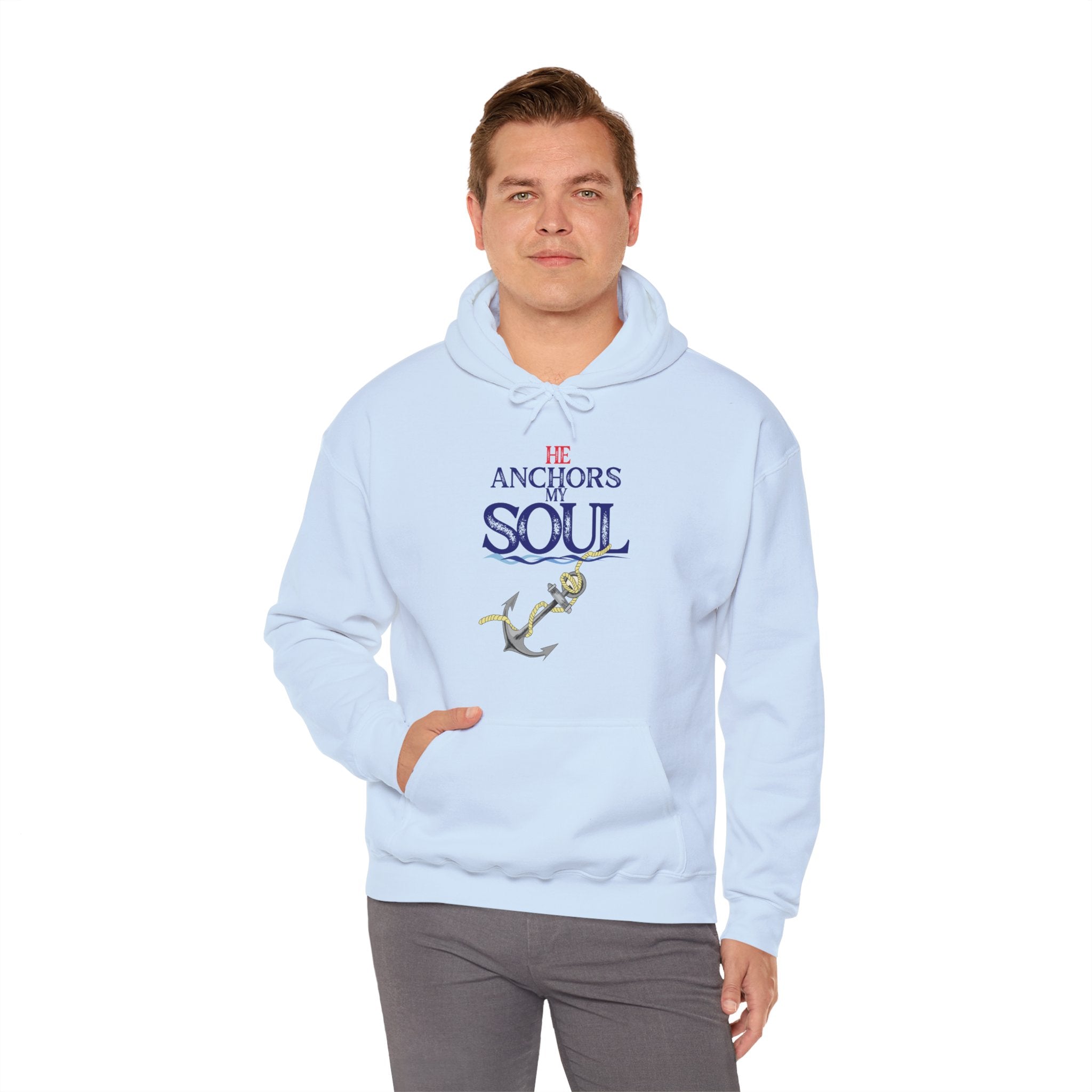 Anchor of My Soul Hoodie - Nautical Anchor & Rope Graphic Sweatshirt