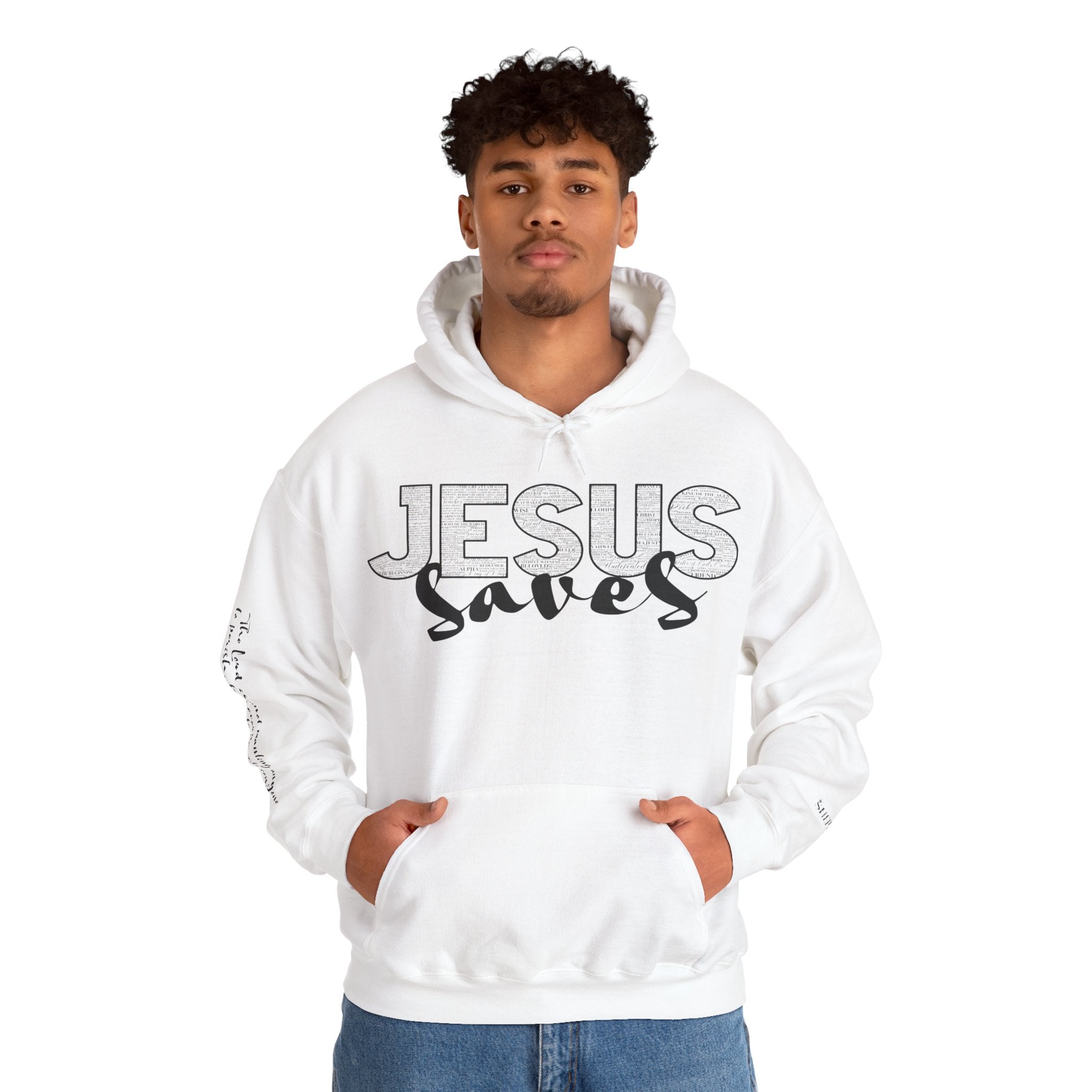 Jesus Saves Hoodie — Christian Inspirational  (“You are reading this, it’s not too late”)