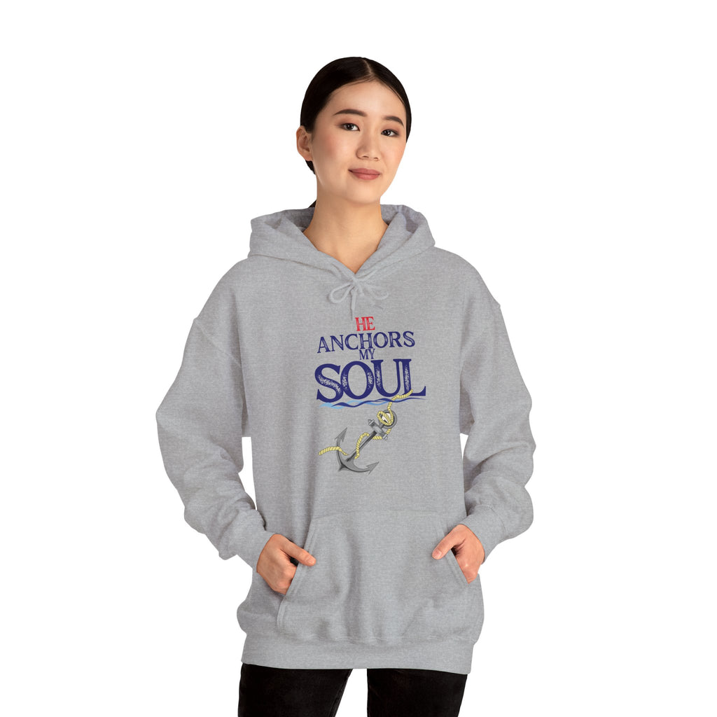Anchor of My Soul Hoodie - Nautical Anchor & Rope Graphic Sweatshirt