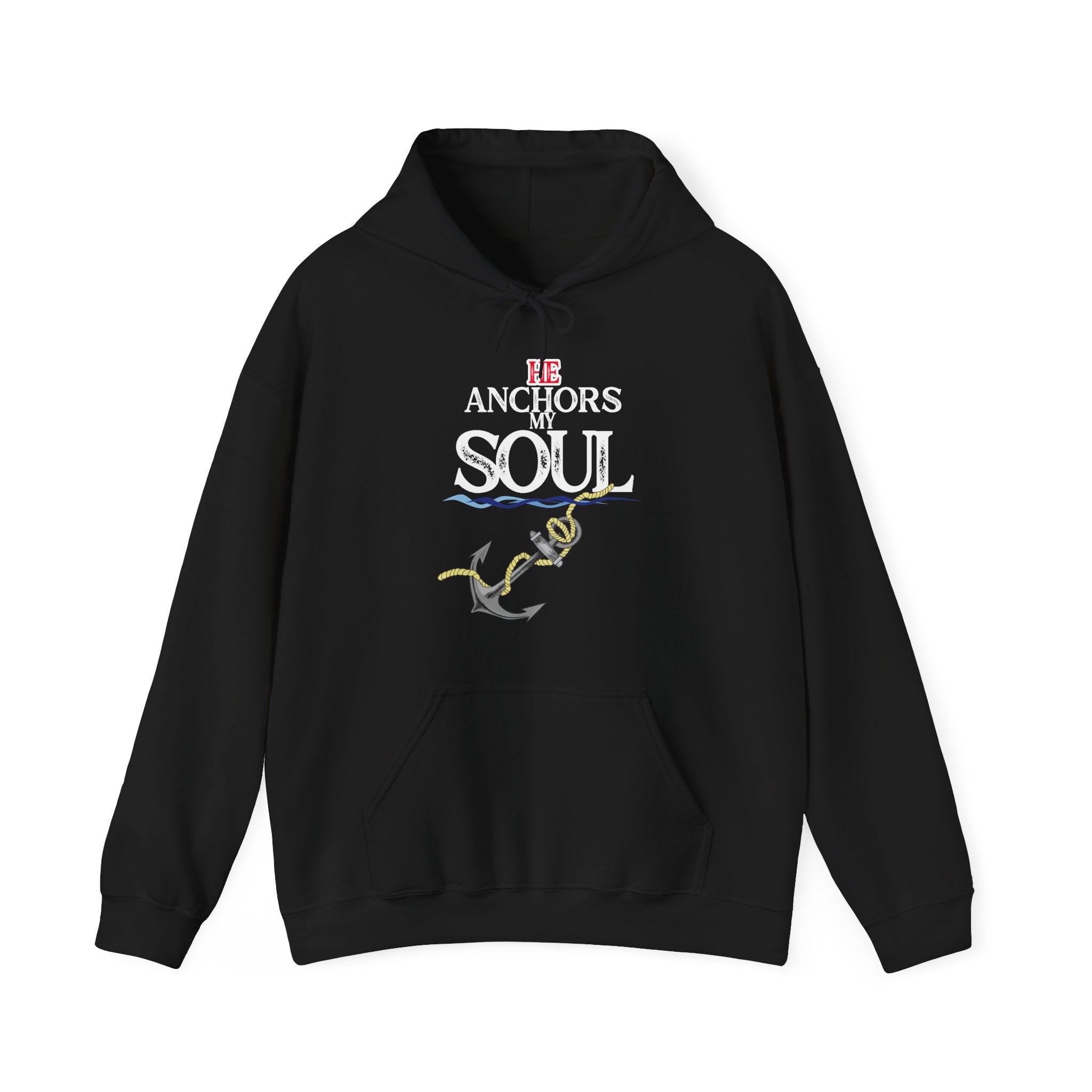 Anchor of My Soul Hoodie - Nautical Anchor & Rope Graphic Sweatshirt