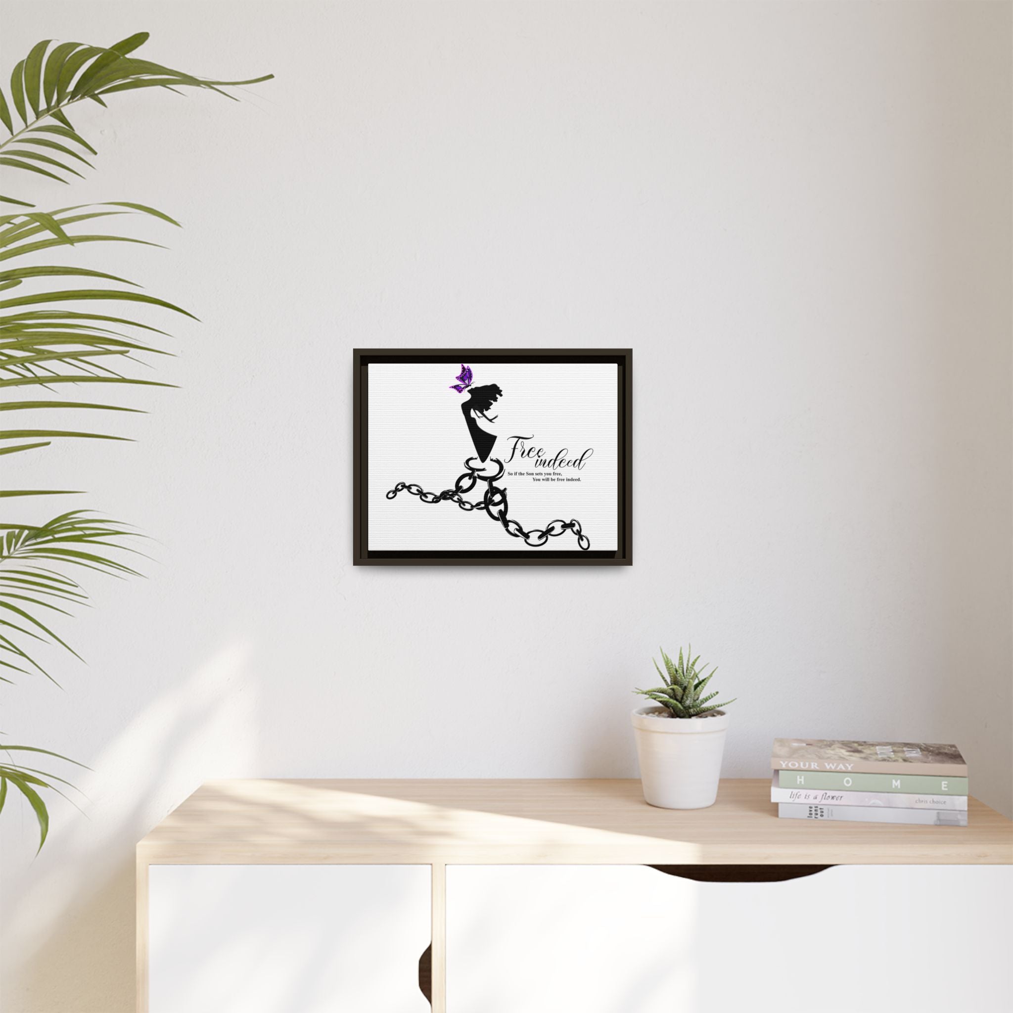 "Free Indeed"- Framed Matte Canvas