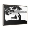 "Alone But Not Alone"-Framed Matte Canvas with Boarder