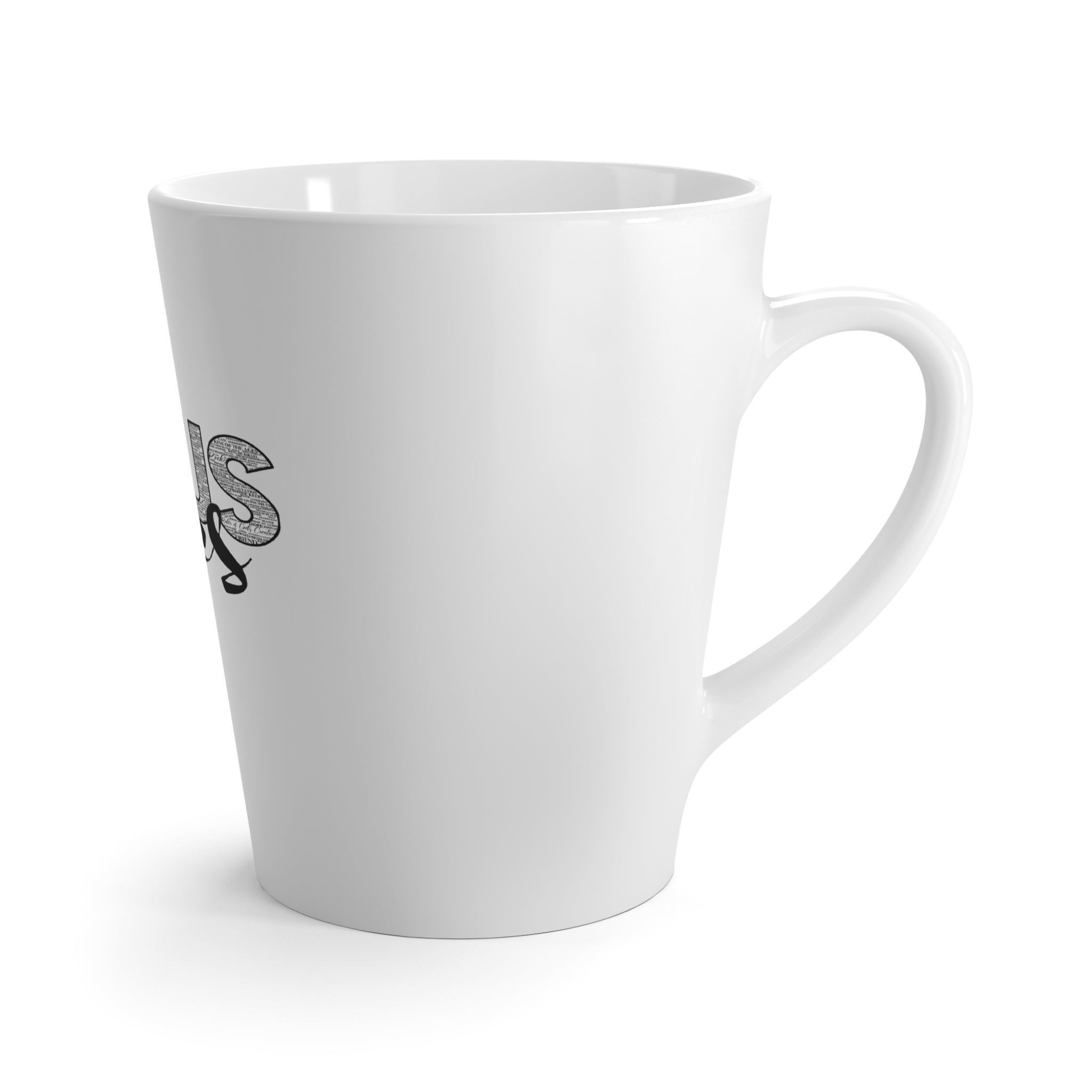 Latte Mug — "Jesus Saves" Christian Coffee Cup (Religious Gift, Church & Faith)