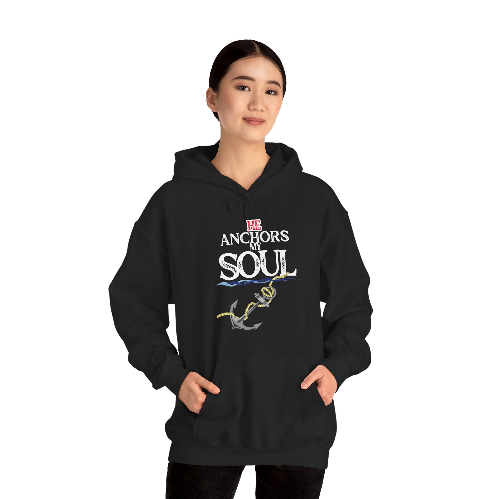 Anchor of My Soul Hoodie - Nautical Anchor & Rope Graphic Sweatshirt