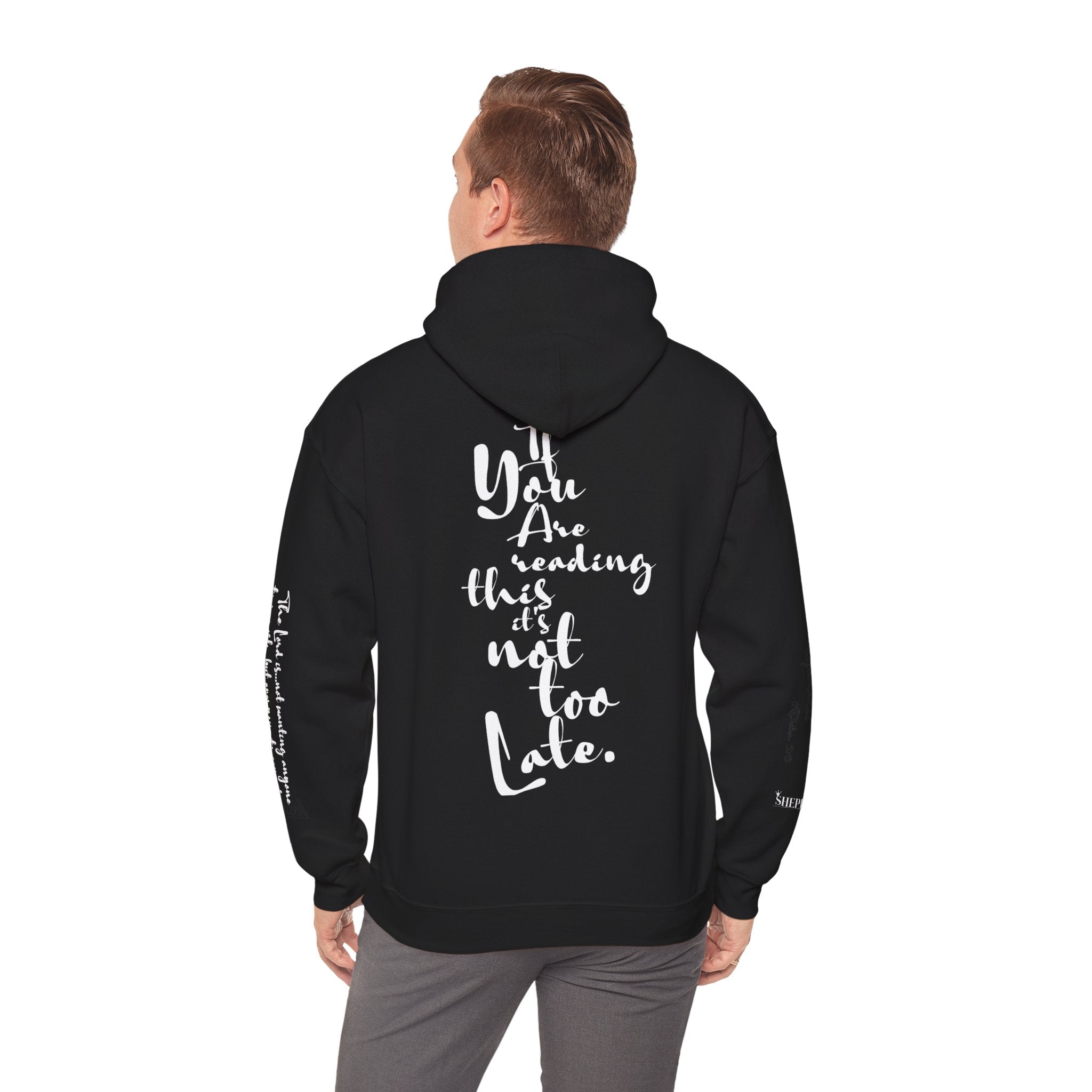 Jesus Saves Hoodie — Christian Inspirational  (“You are reading this, it’s not too late”)