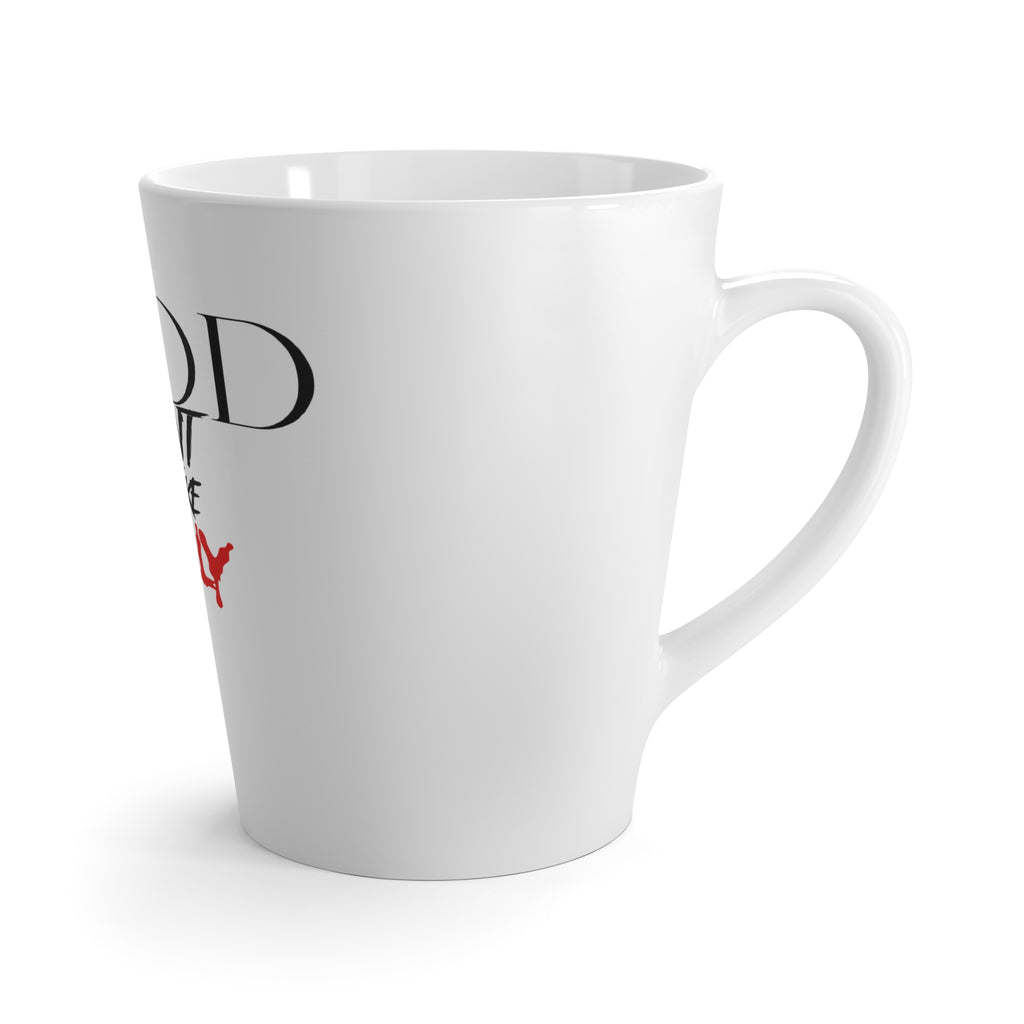 Latte Mug — "God Don’t Like Ugly" Graphic Latte Mug | Edgy Gothic Coffee Cup