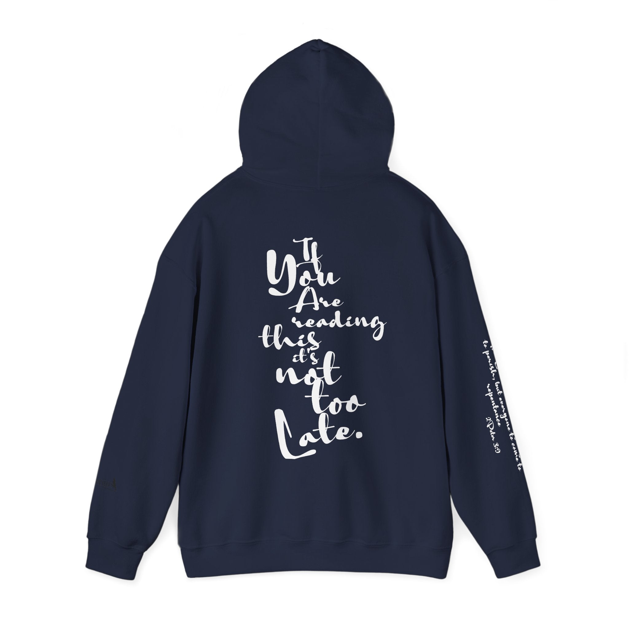 Jesus Saves Hoodie — Christian Inspirational  (“You are reading this, it’s not too late”)