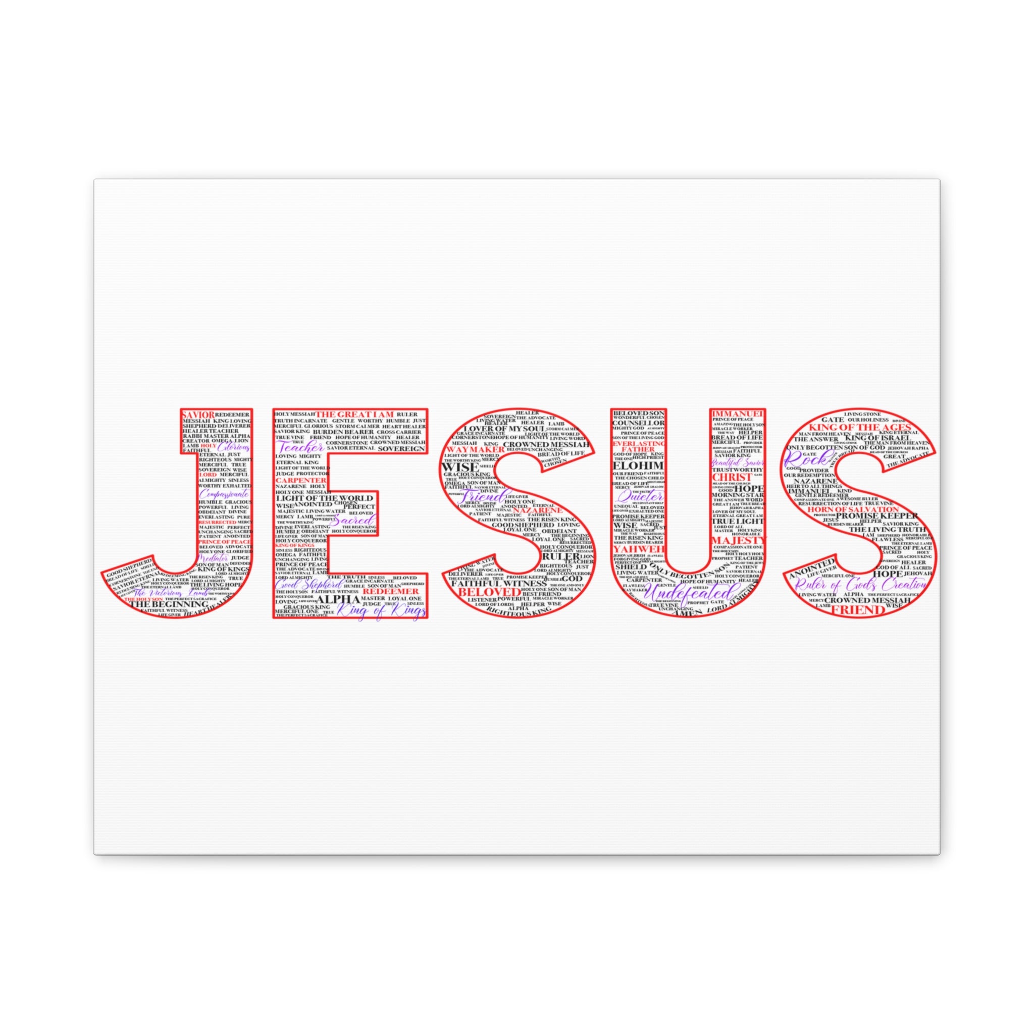 Jesus Canvas Print — Inspirational Christian Wall Art