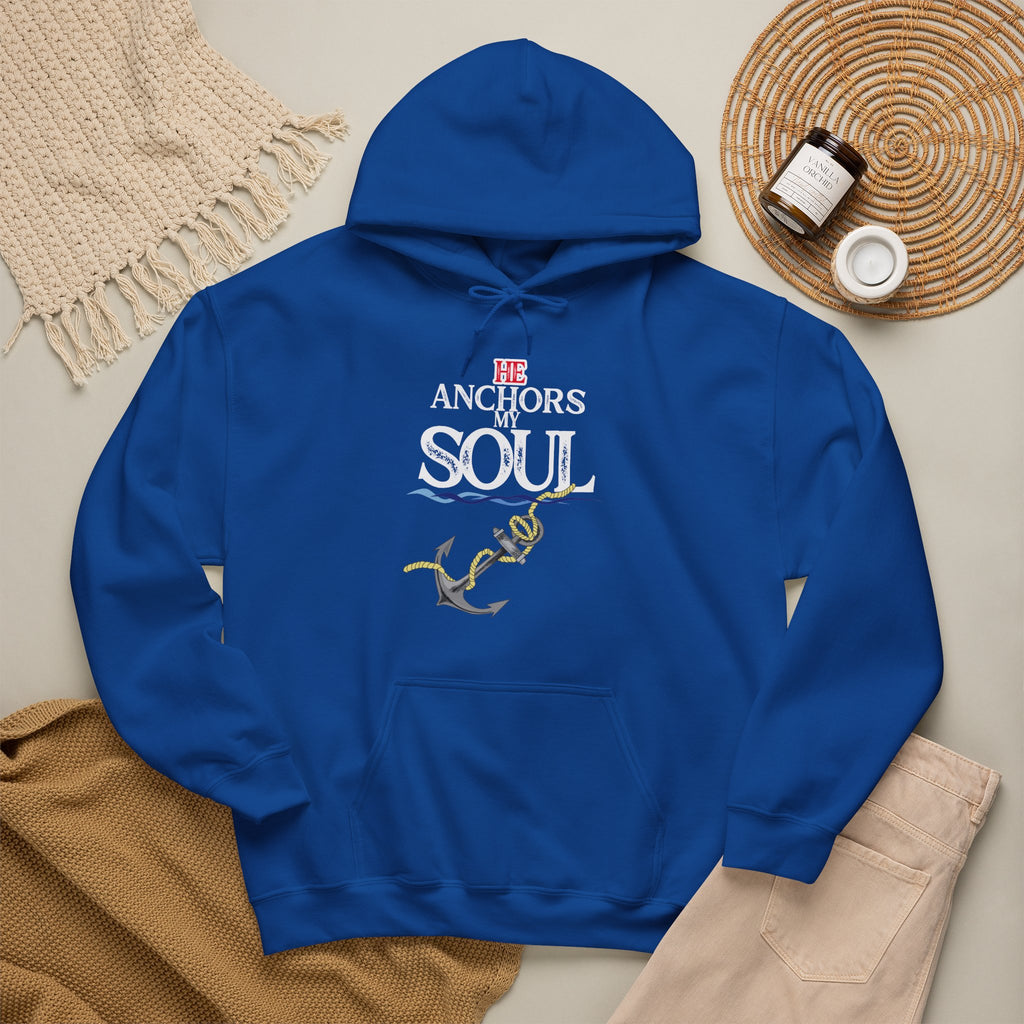 Anchor of My Soul Hoodie - Nautical Anchor & Rope Graphic Sweatshirt