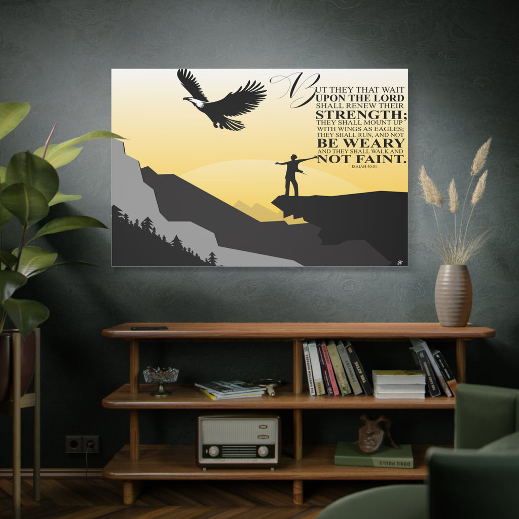 Isaiah 40:31 Canvas — Inspirational Christian Wall Art