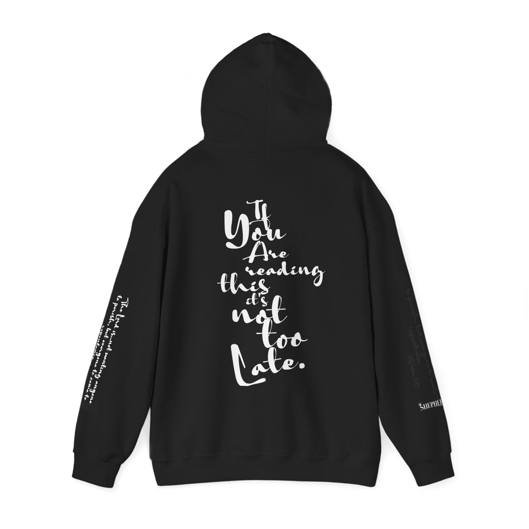 Jesus Saves Hoodie — Christian Inspirational  (“You are reading this, it’s not too late”)