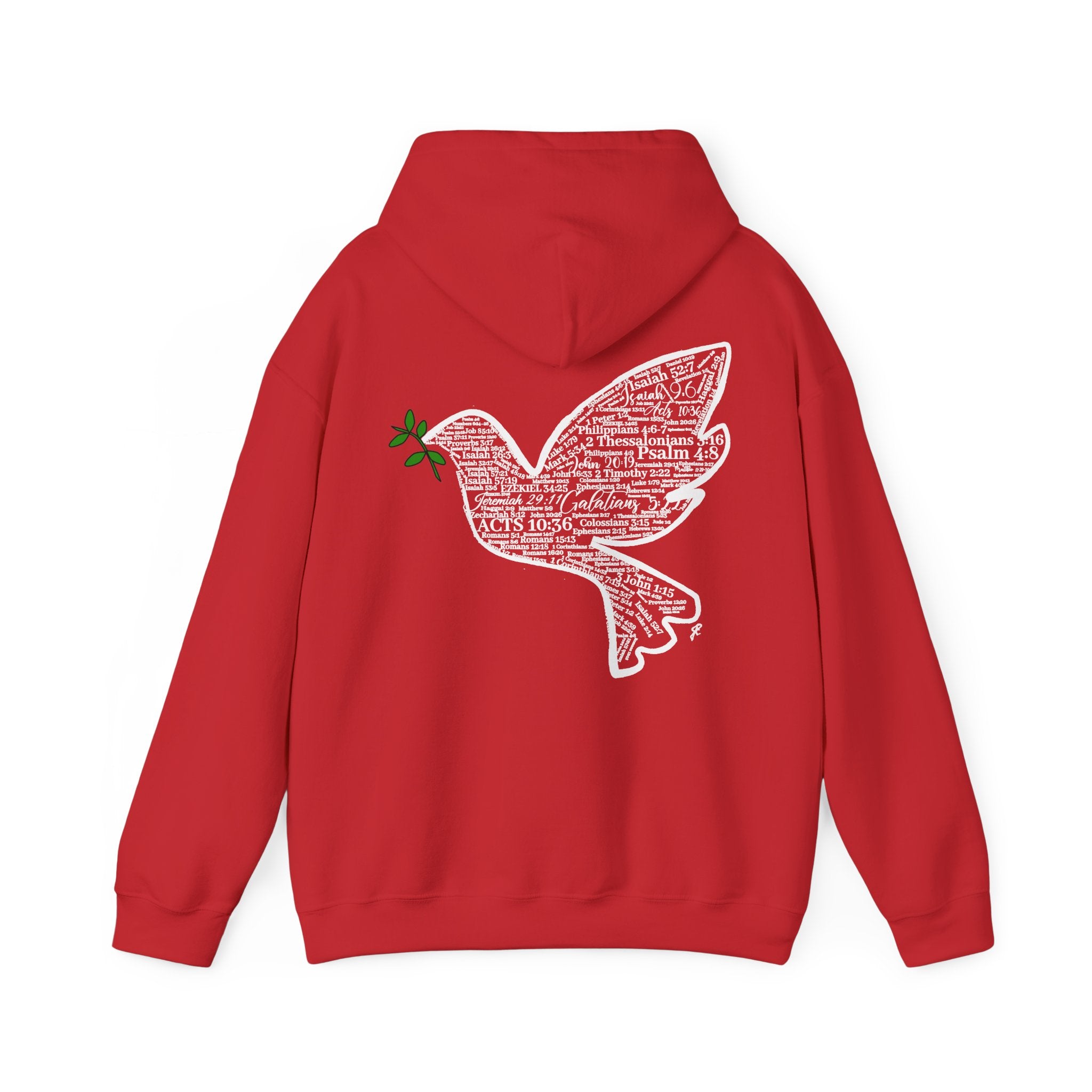 Peace Dove Hoodie — God of Peace Script Graphic Hooded Sweatshirt