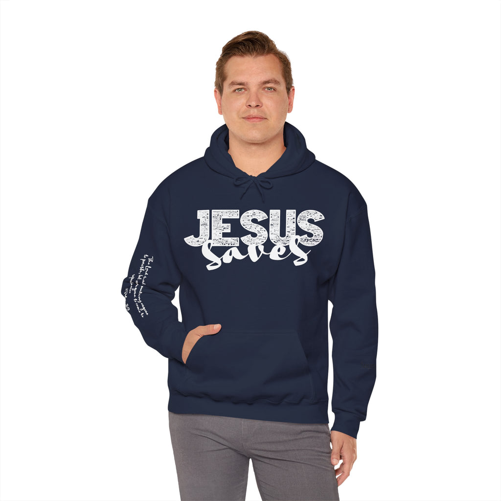 Jesus Saves Hoodie — Christian Inspirational  (“You are reading this, it’s not too late”)