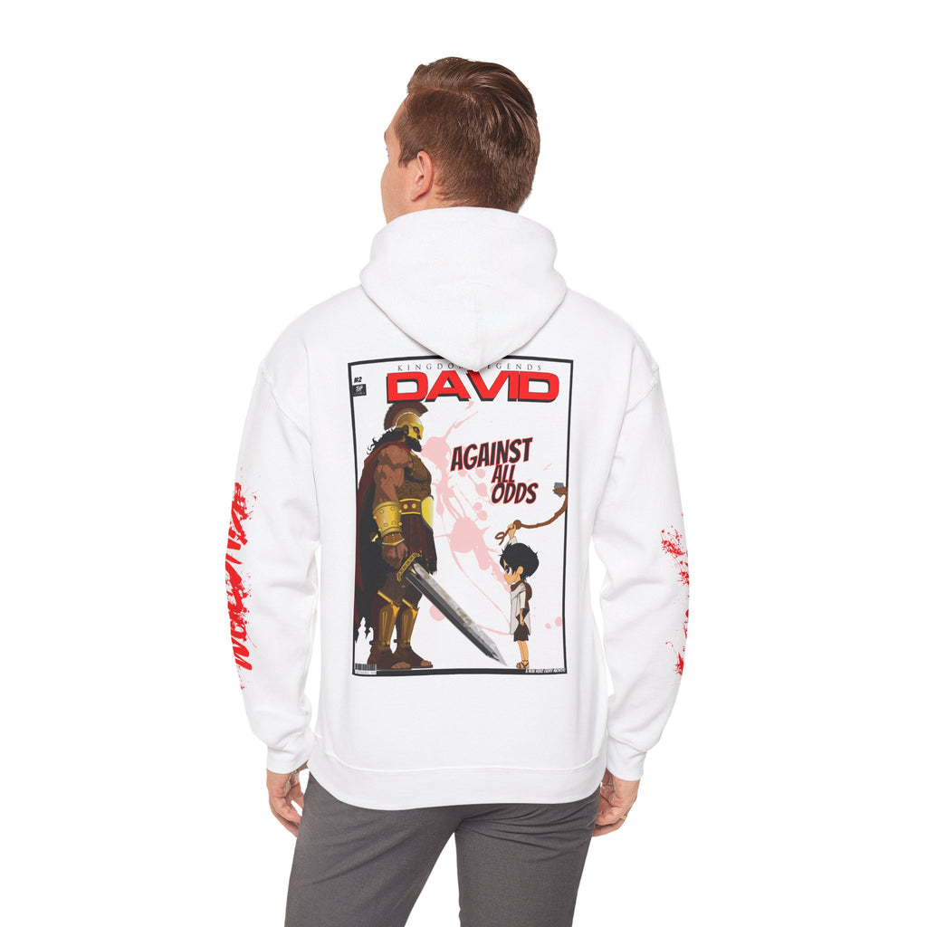 Against Goliath Graphic Hoodie — 'DAVID' Anime-Style Illustration