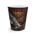 Latte Mug — "God's Unexpected Hero" Comic Art Mug (Sword & Brave Warrior Design)