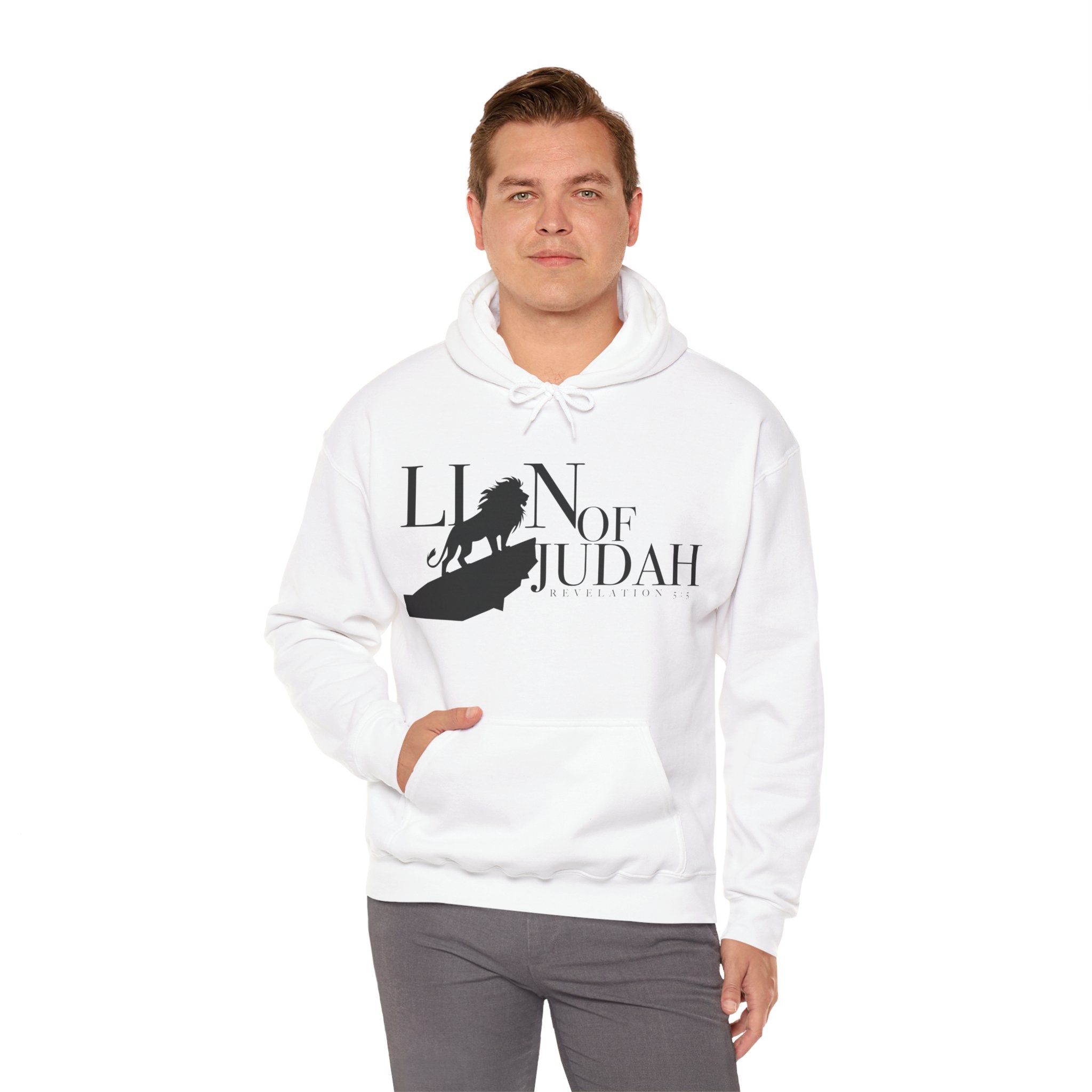Lion of Judah Hoodie — Christian Faith Lion Silhouette Sweatshirt
