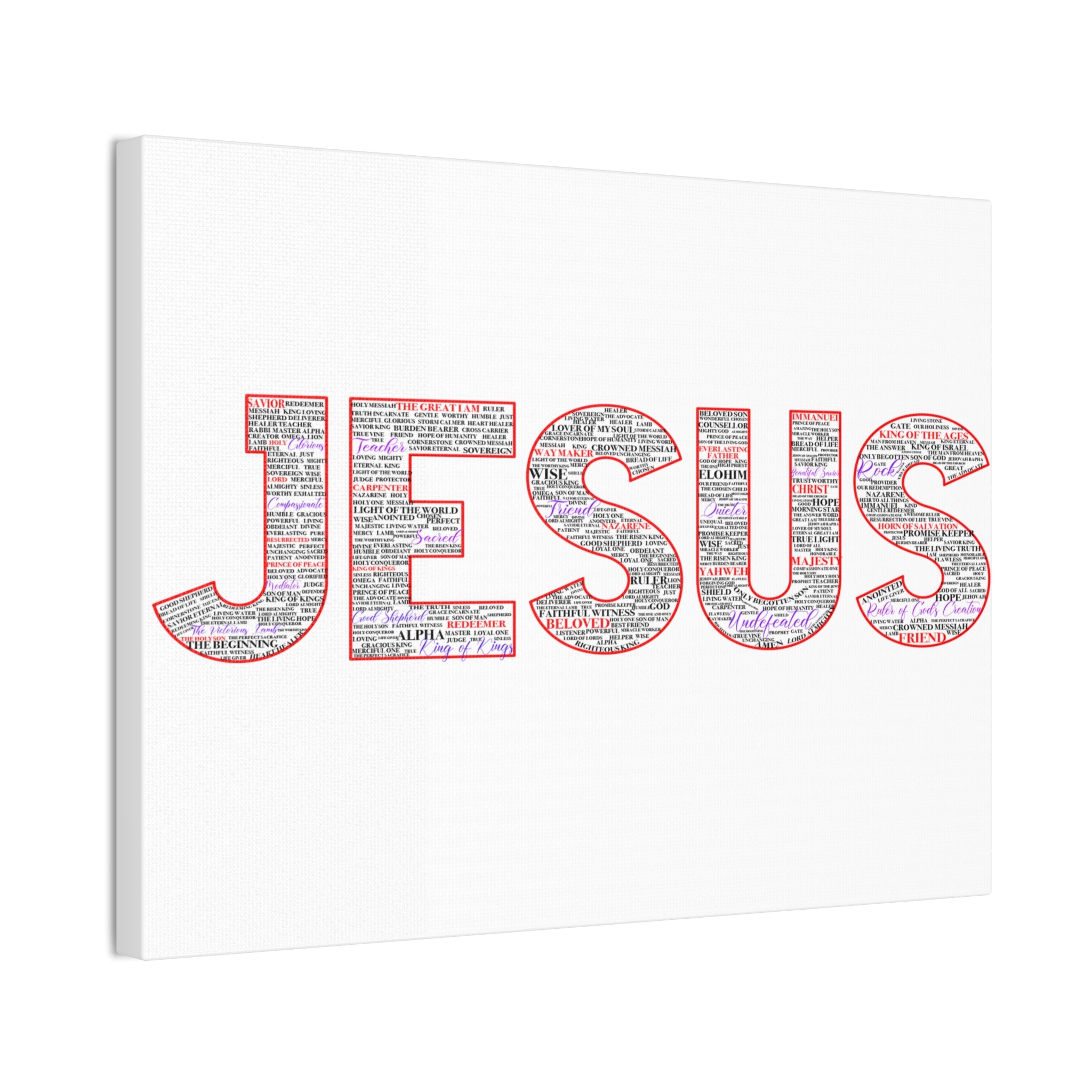 Jesus Canvas Print — Inspirational Christian Wall Art