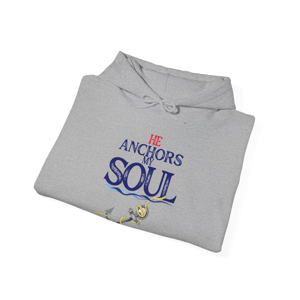 Anchor of My Soul Hoodie - Nautical Anchor & Rope Graphic Sweatshirt