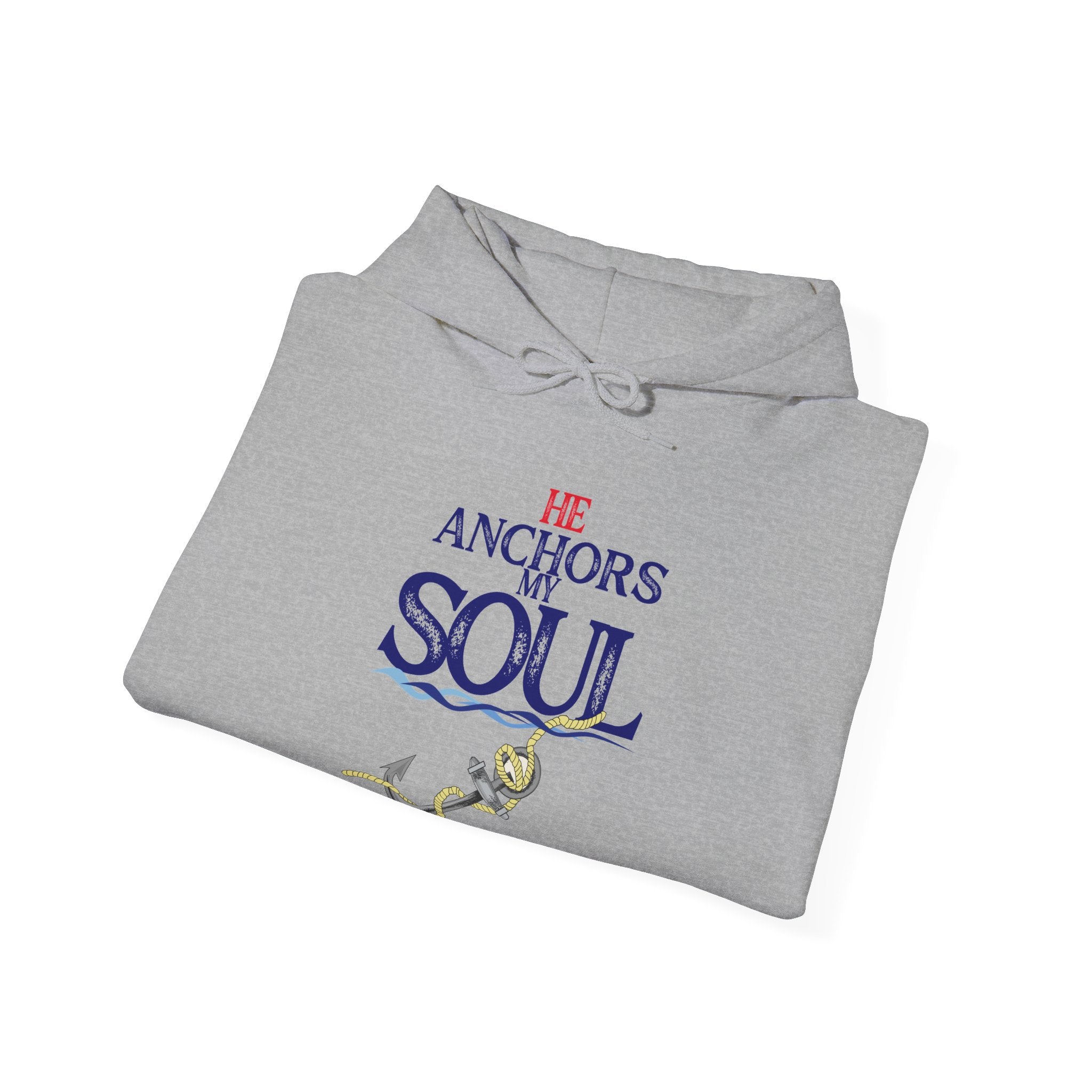 Anchor of My Soul Hoodie - Nautical Anchor & Rope Graphic Sweatshirt