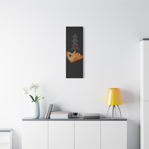 "I Lift Up My Eyes" Canvas Wall Art —  Christian Inspirational Matte Canvas