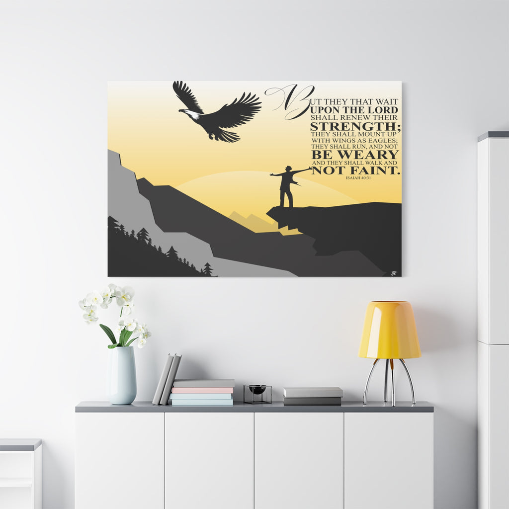 Isaiah 40:31 Canvas — Inspirational Christian Wall Art