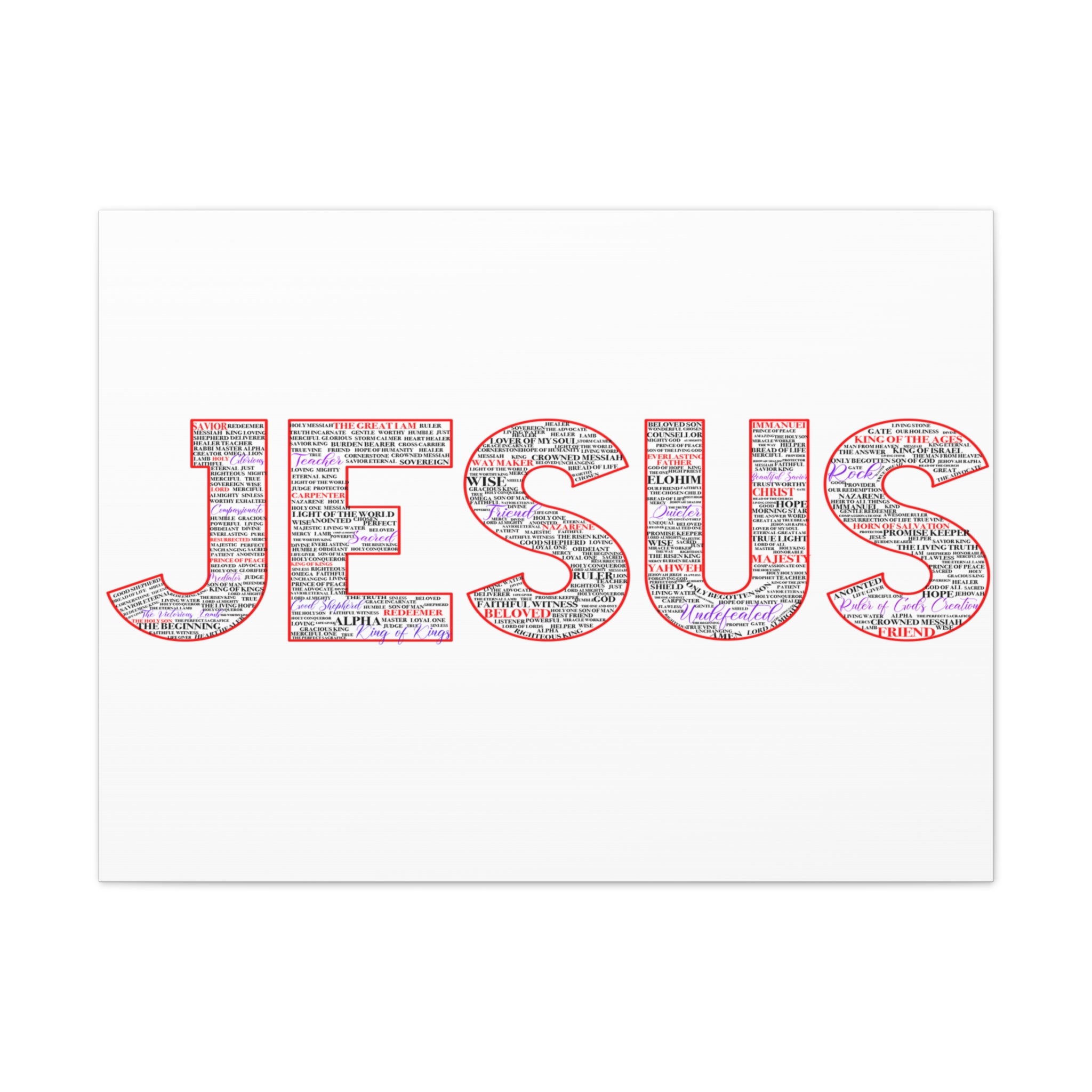 Jesus Canvas Print — Inspirational Christian Wall Art