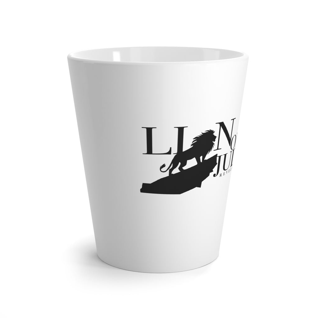 Lion of Judah Latte Mug — Black Silhouette Coffee Cup