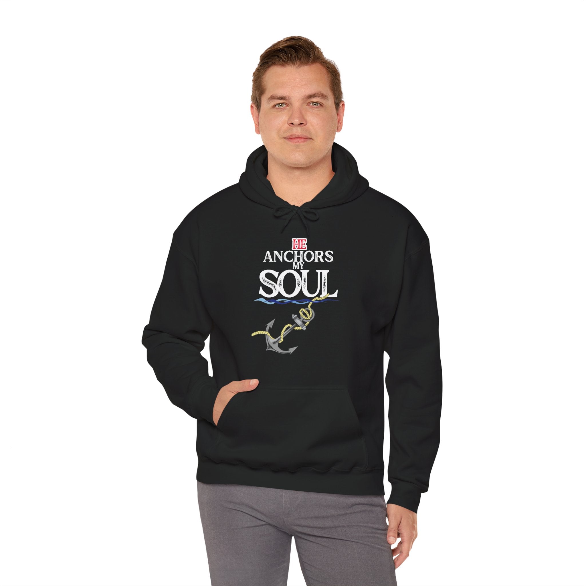 Anchor of My Soul Hoodie - Nautical Anchor & Rope Graphic Sweatshirt