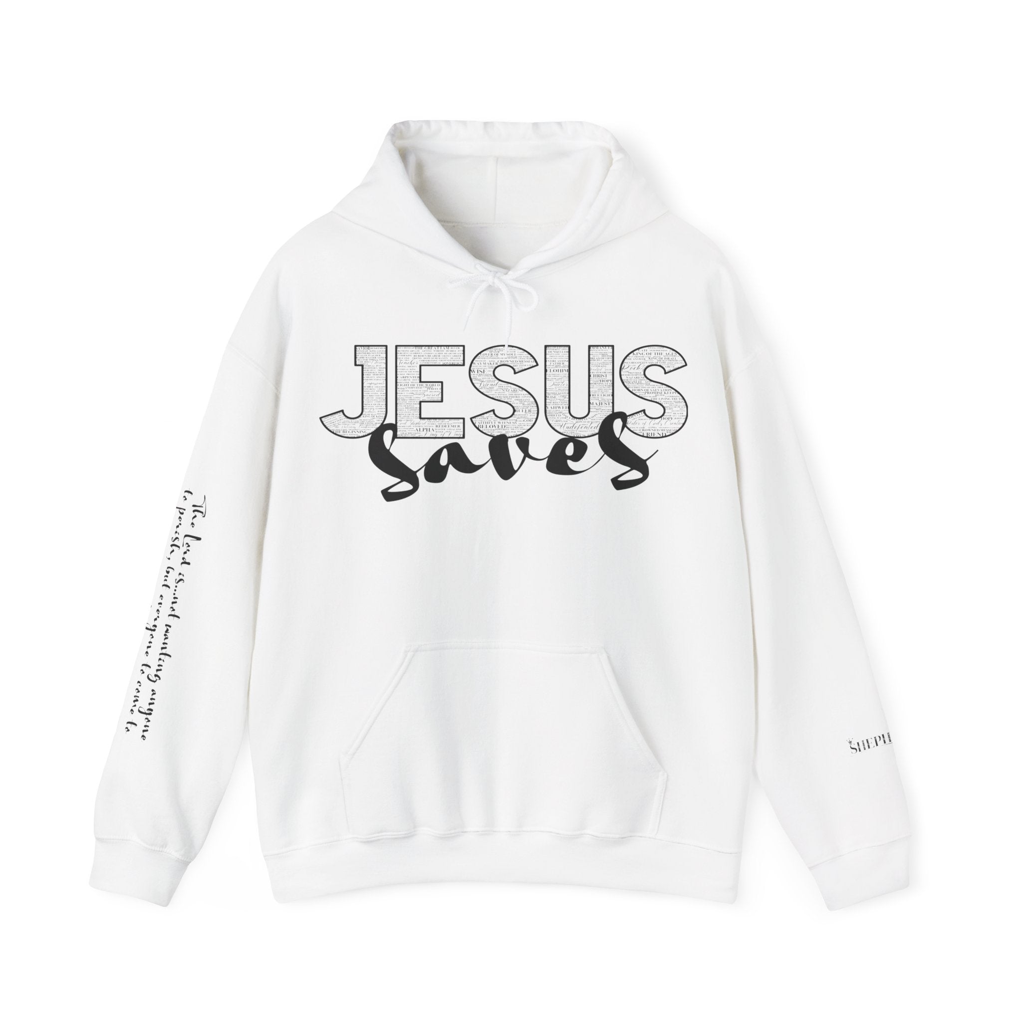 Jesus Saves Hoodie — Christian Inspirational  (“You are reading this, it’s not too late”)