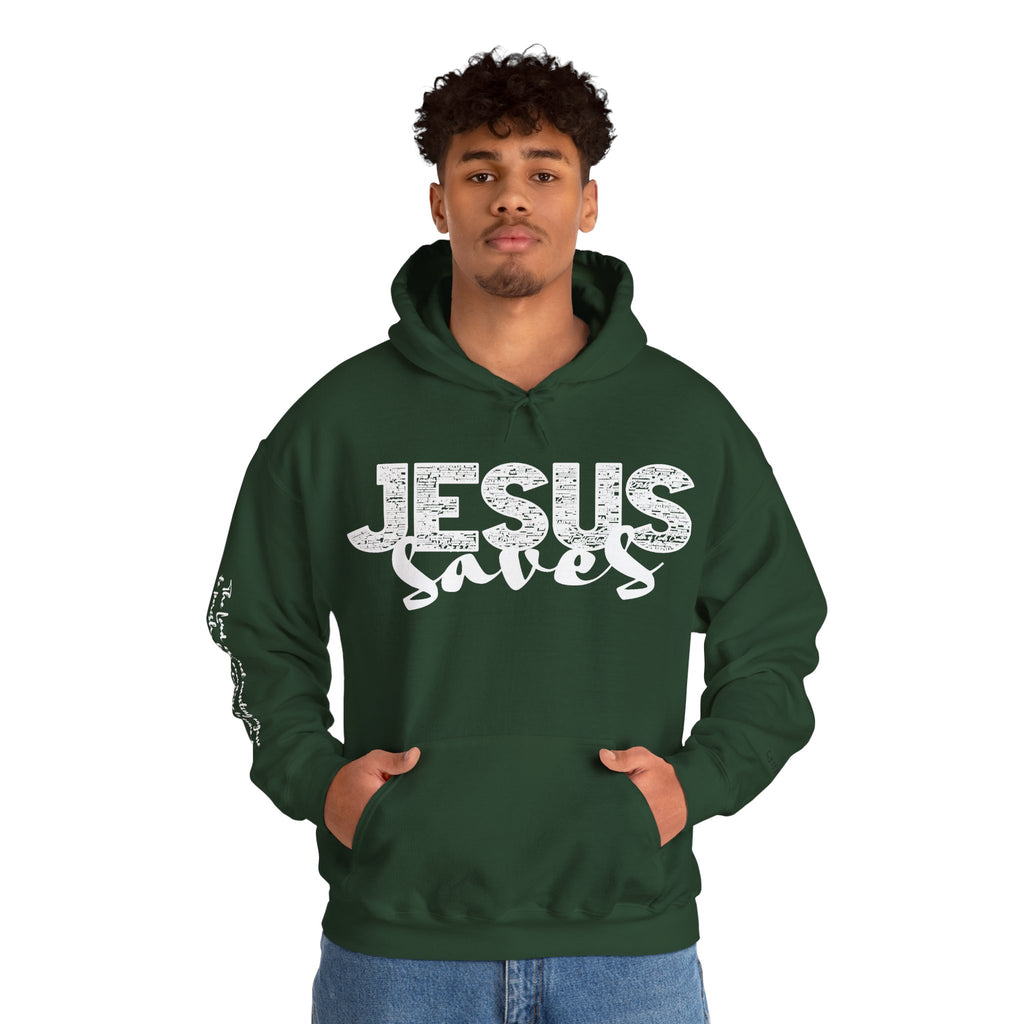 Jesus Saves Hoodie — Christian Inspirational  (“You are reading this, it’s not too late”)