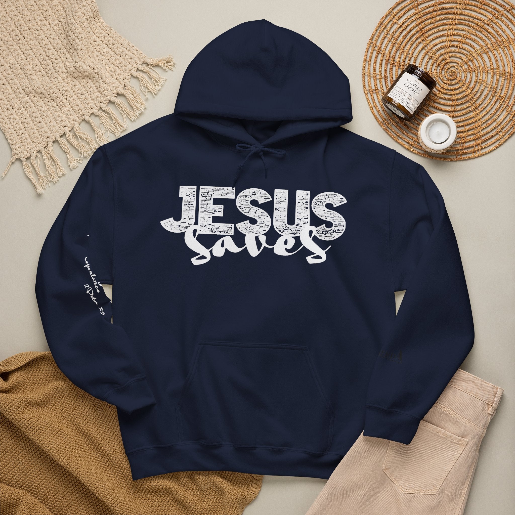 Jesus Saves Hoodie — Christian Inspirational  (“You are reading this, it’s not too late”)